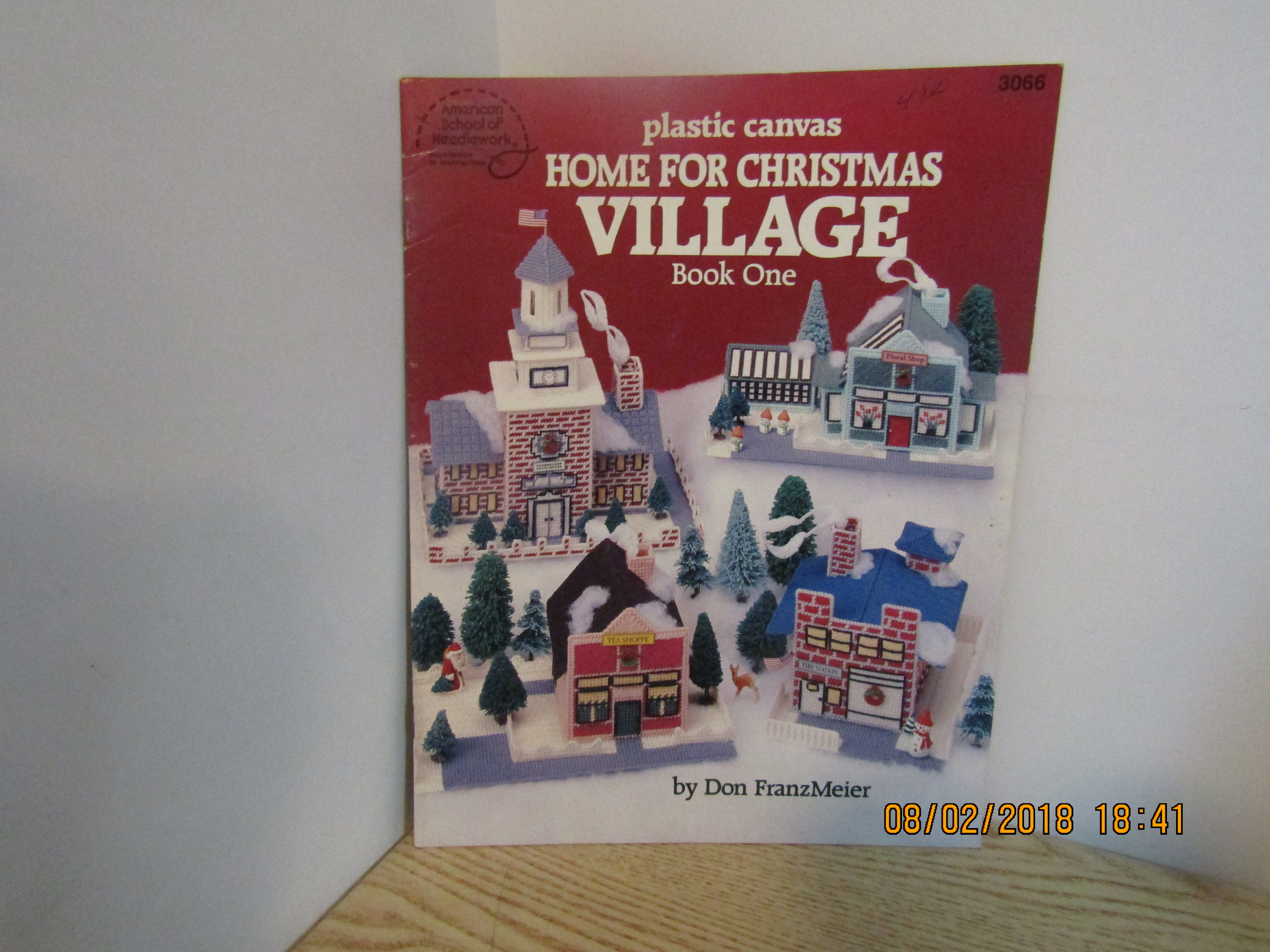 ASN Plastic Canvas Home For Christmas Village #3066