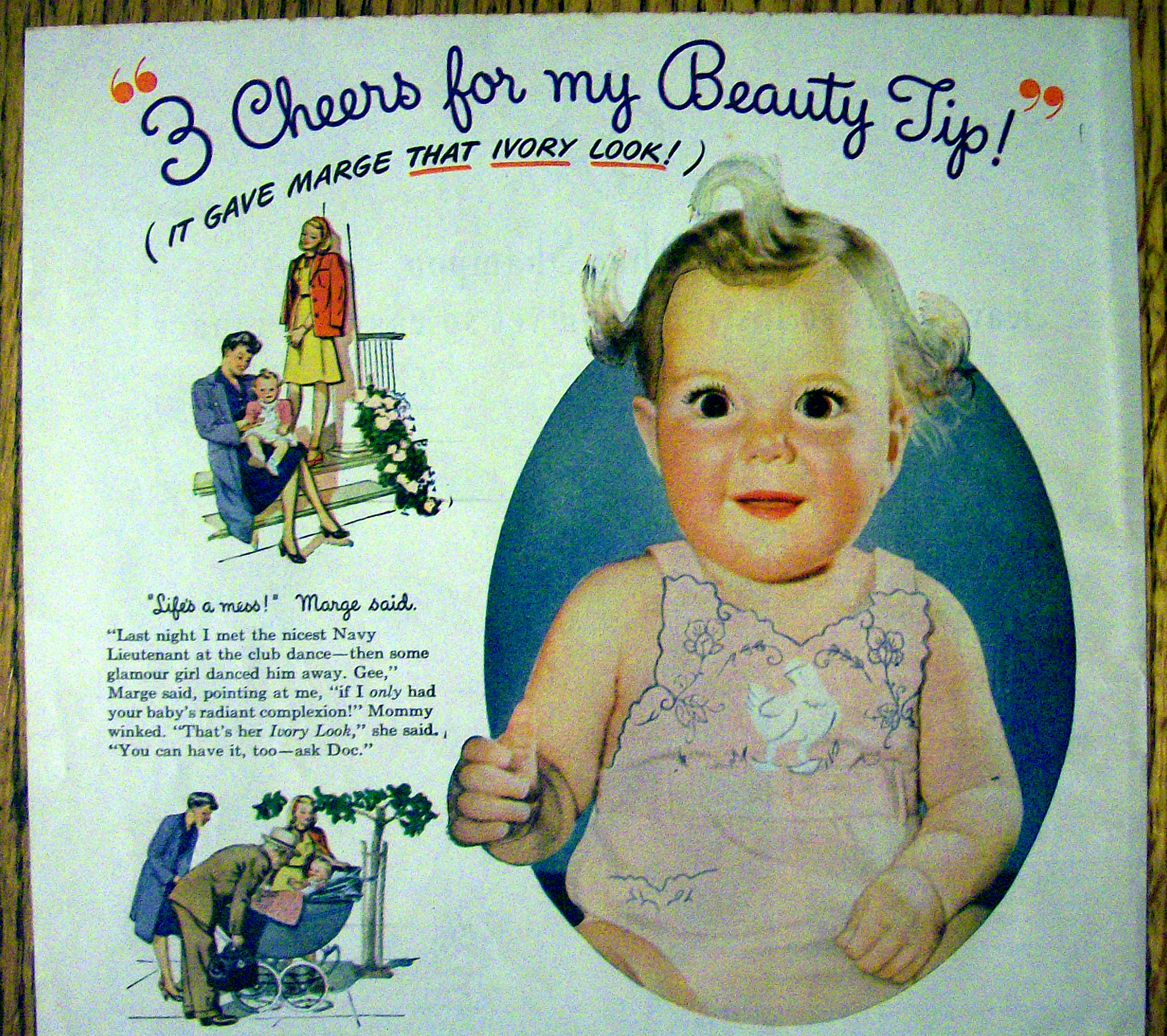 1944 Ivory Soap with Baby Smiling