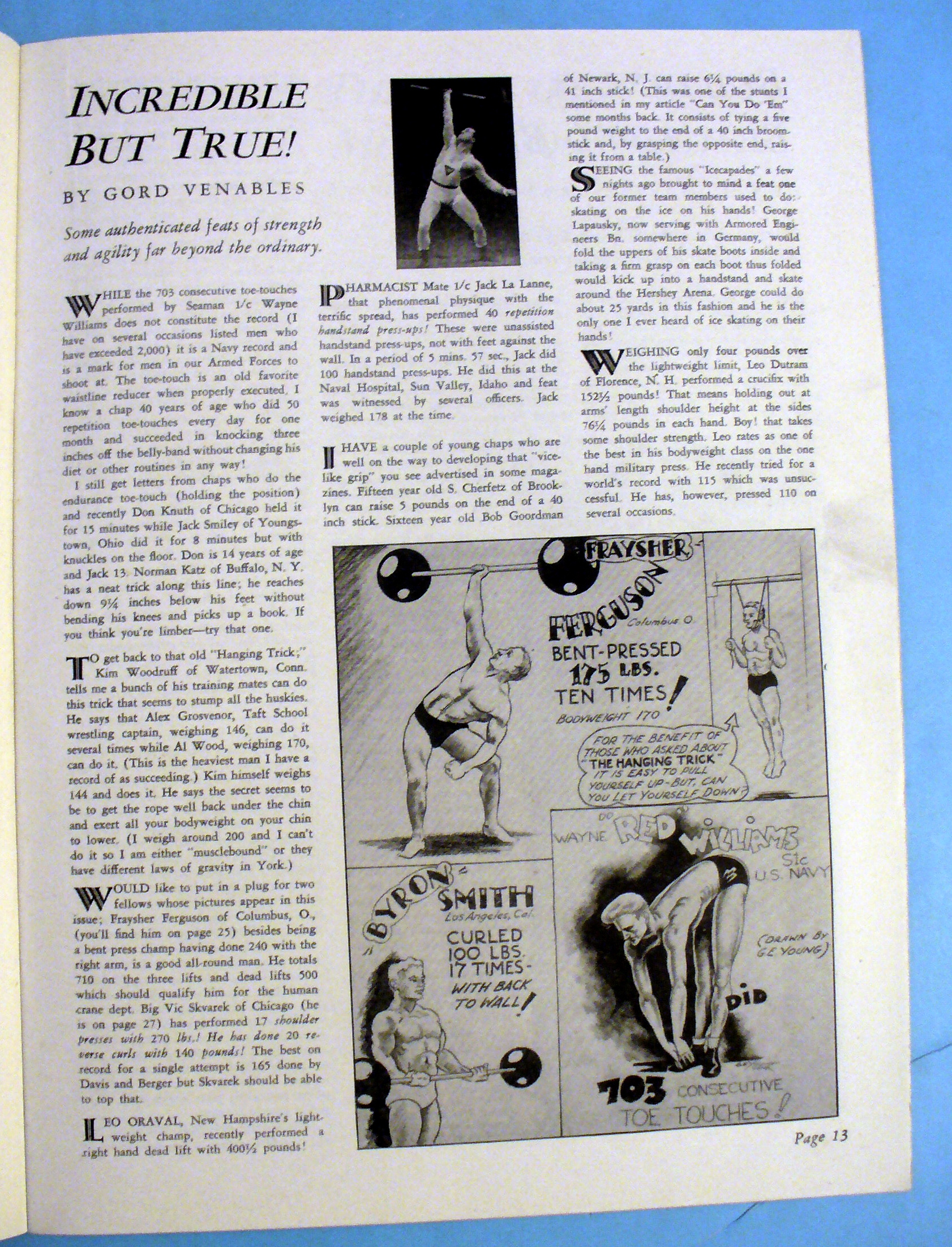Strength & Health Magazine April 1945 John Gallagher