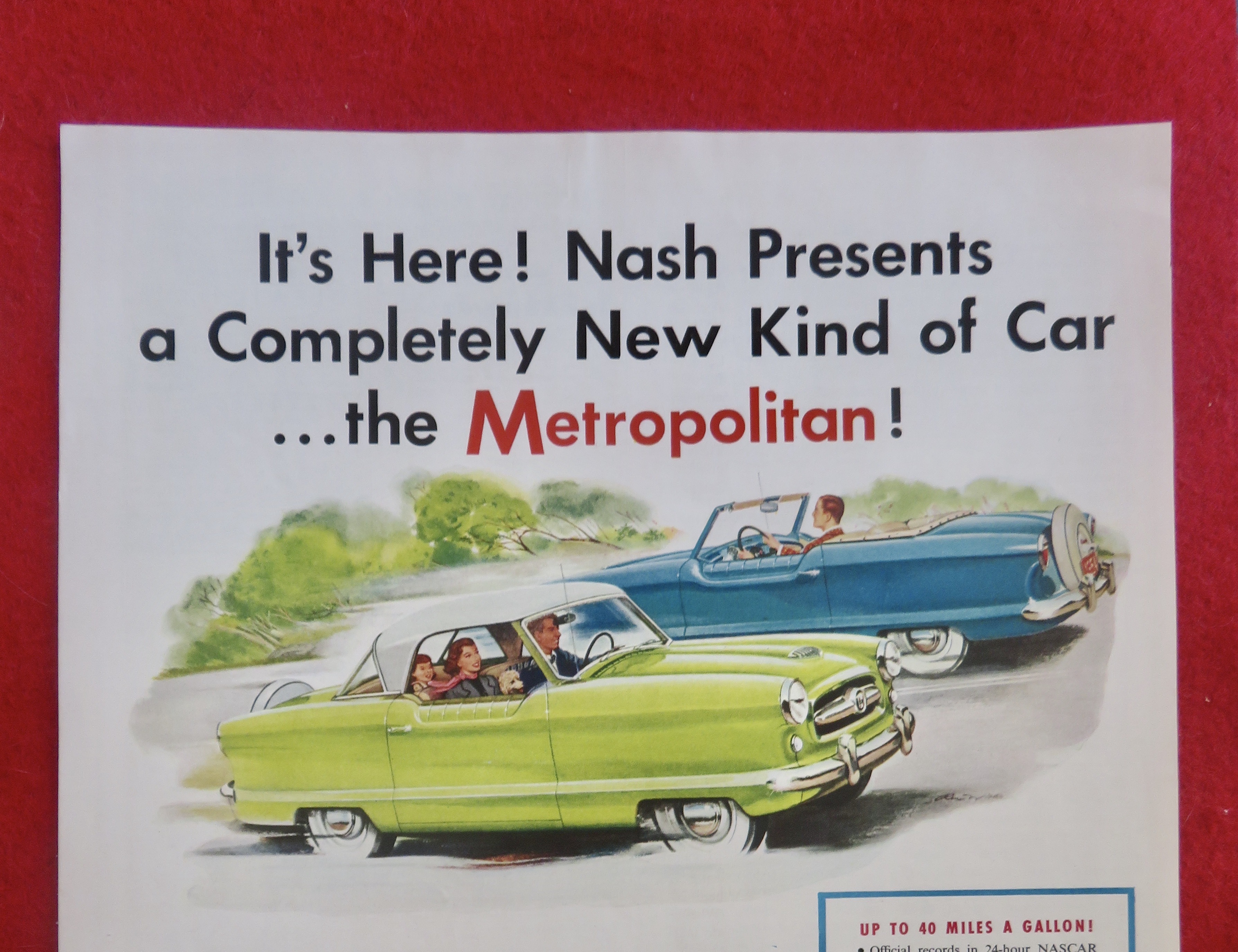 1950's Nash Automobile with The Metropolitan