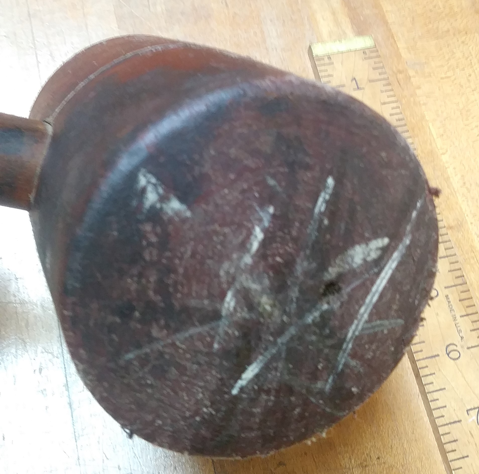 Pressed Leather Carving Mallet 3 pounds Antique