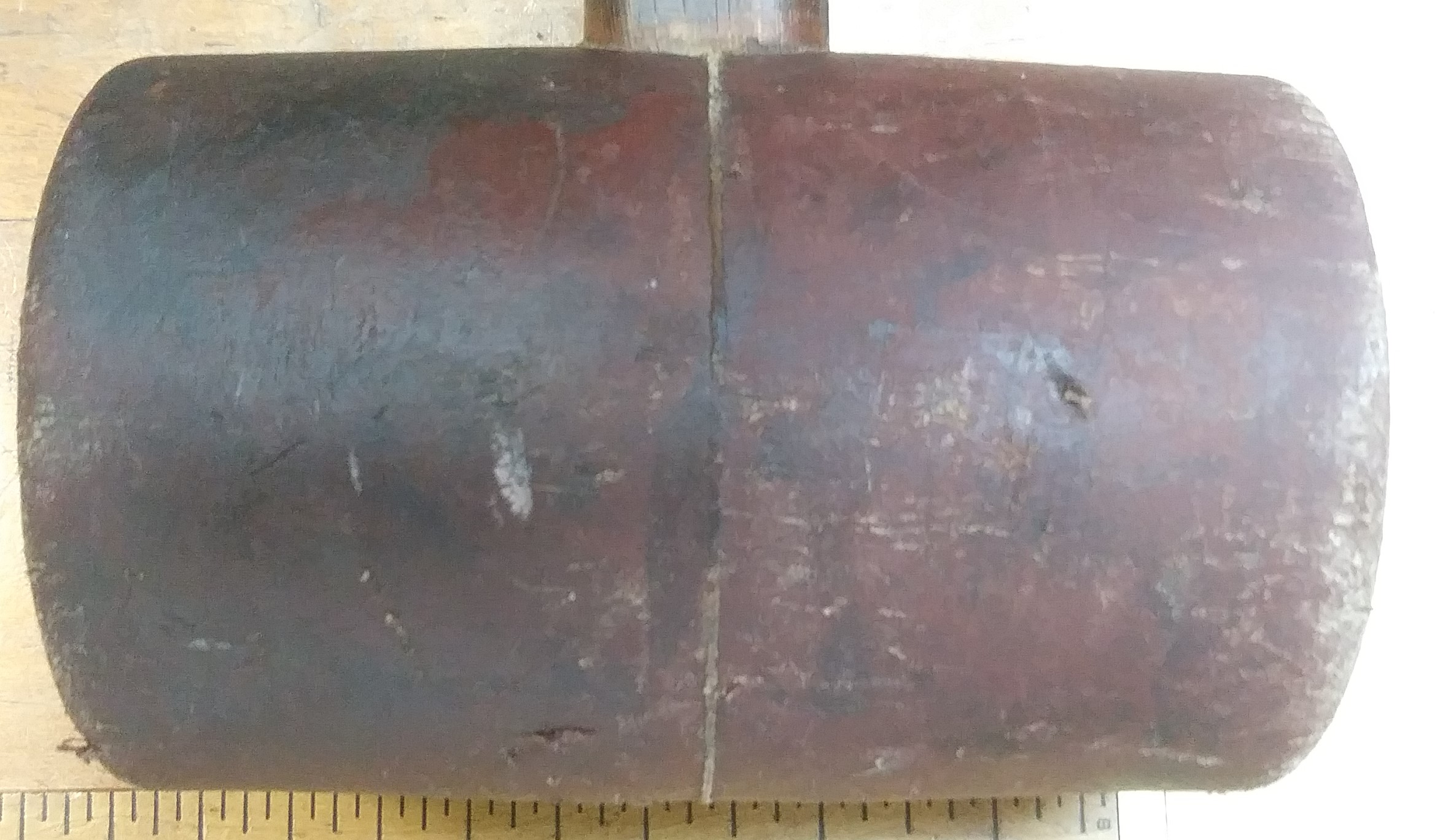 Pressed Leather Carving Mallet 3 pounds Antique