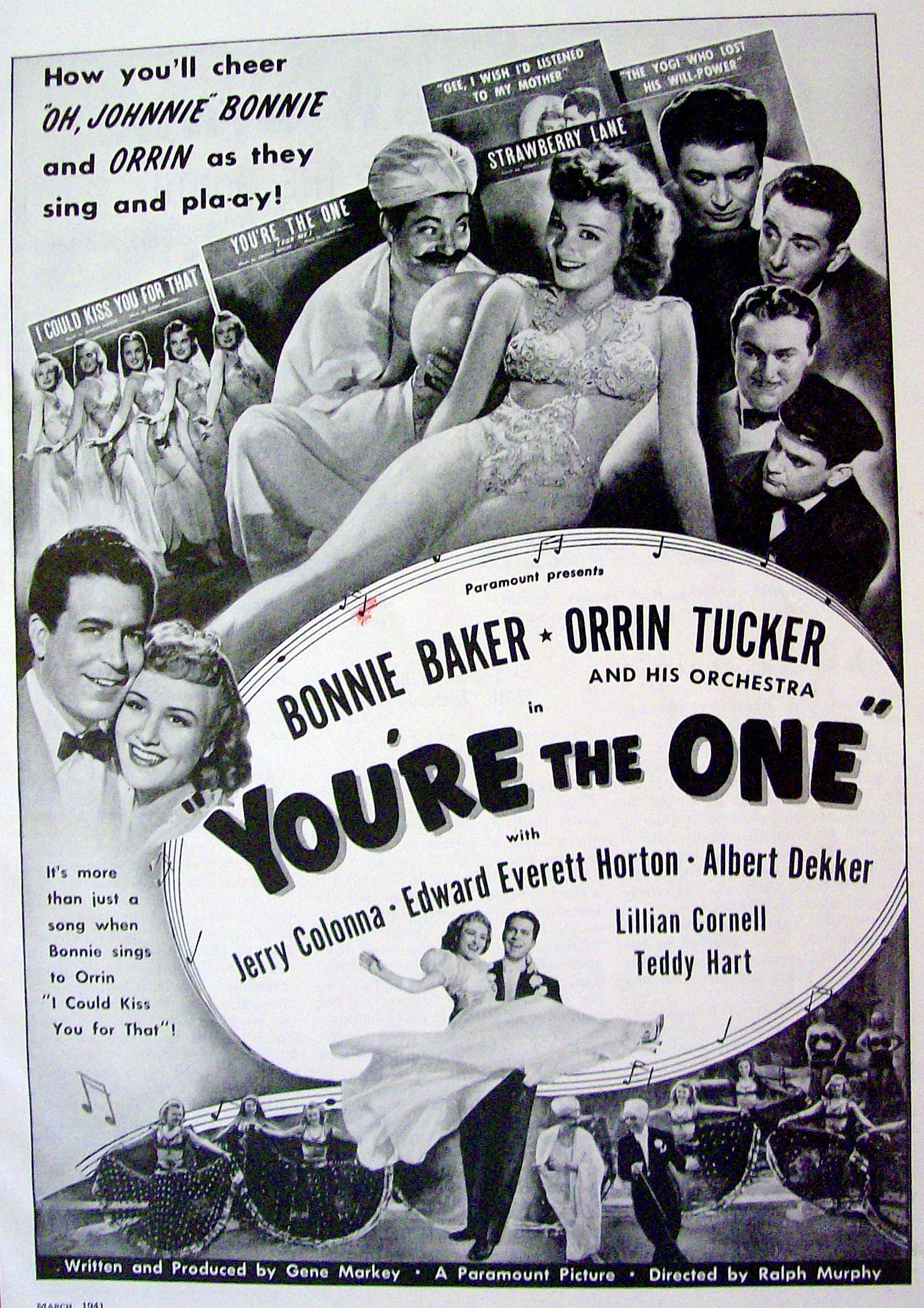 1941 You're The One with Bonnie Baker & Orrin Tucker