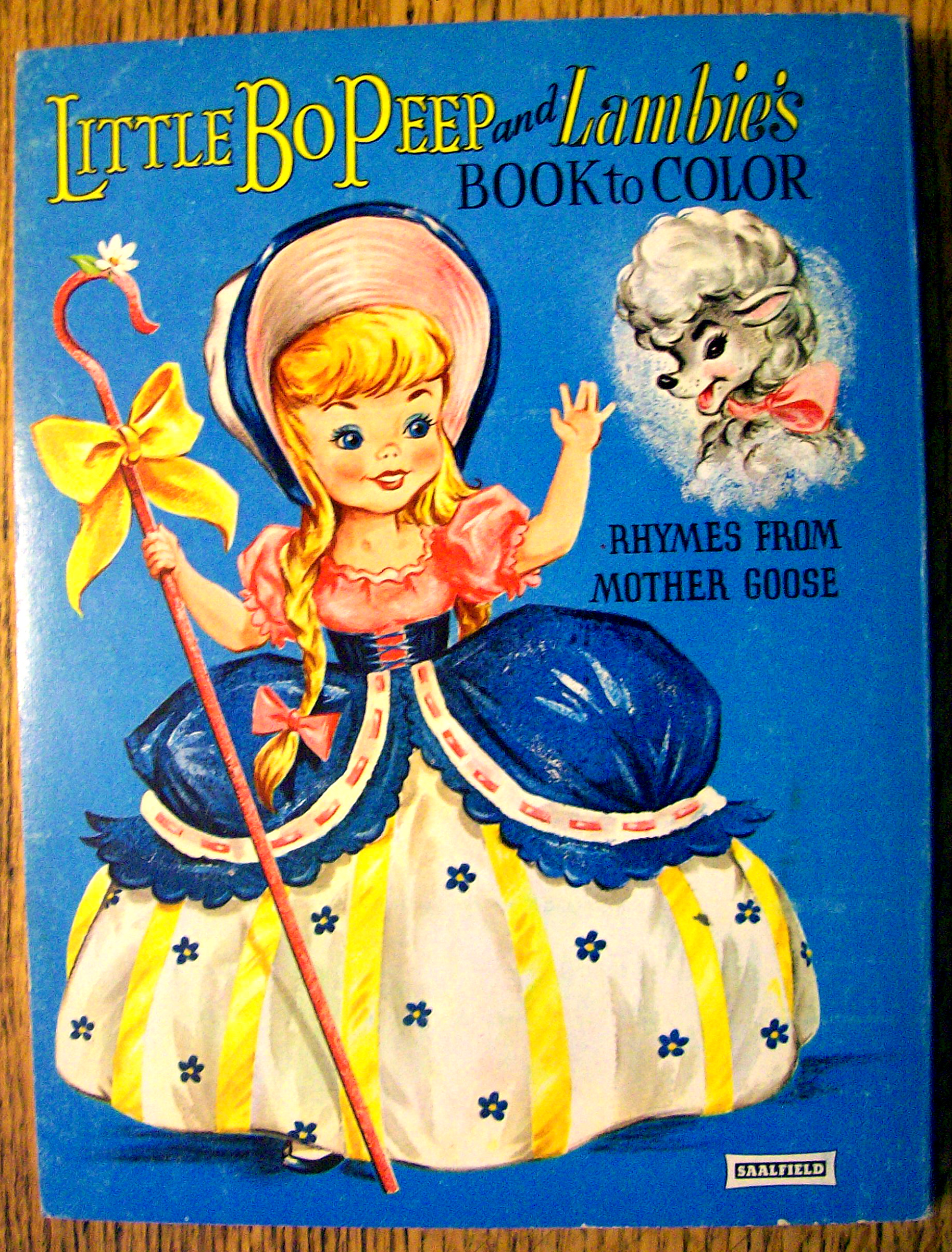Little Bo Peep And Lambie's Book To Color 1960's