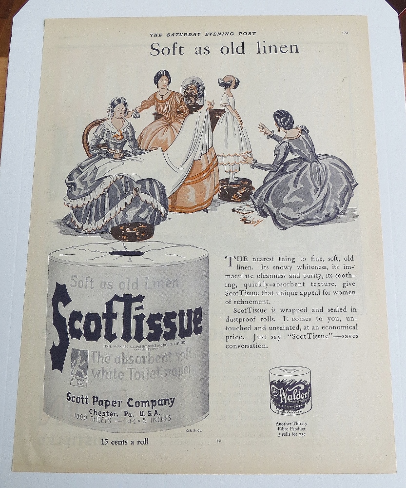 1926 Scottissue With Women Sewing