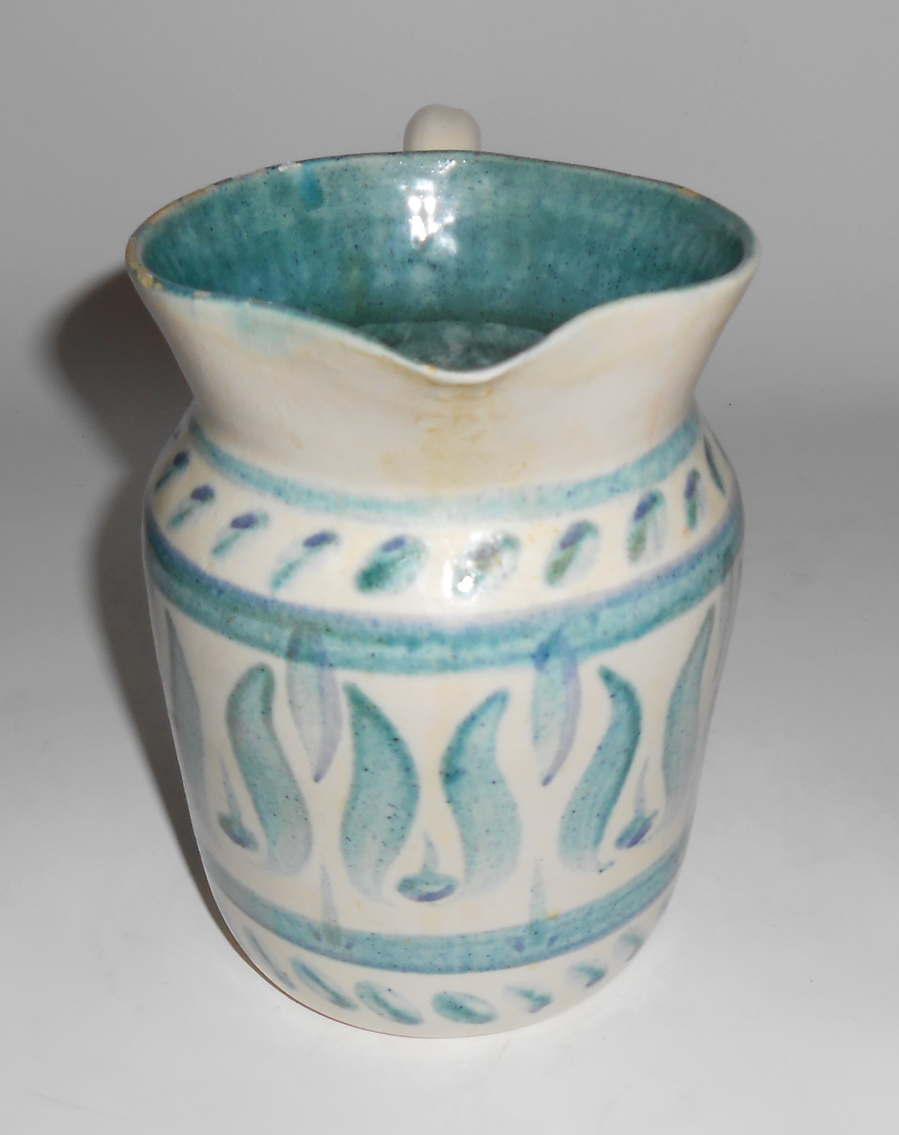 Orcas Island Pottery Decorated Pitcher!  VERY RARE
