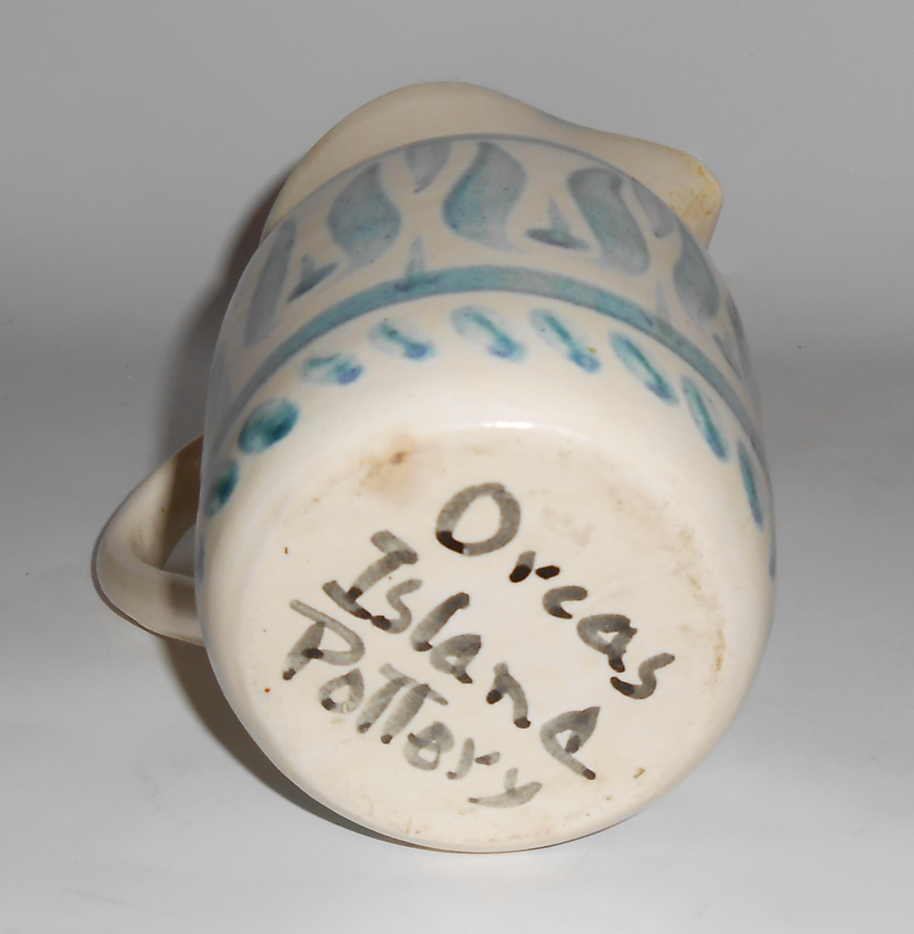 Orcas Island Pottery Decorated Pitcher!  VERY RARE