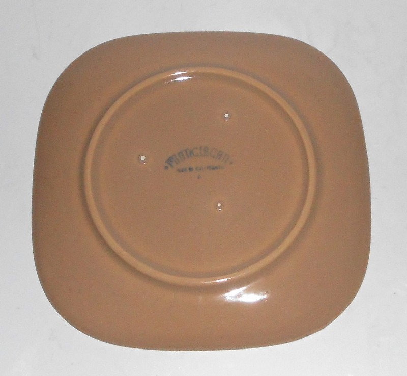 VINTAGE Franciscan Pottery Tiempo Pebble Tan Bread Plate