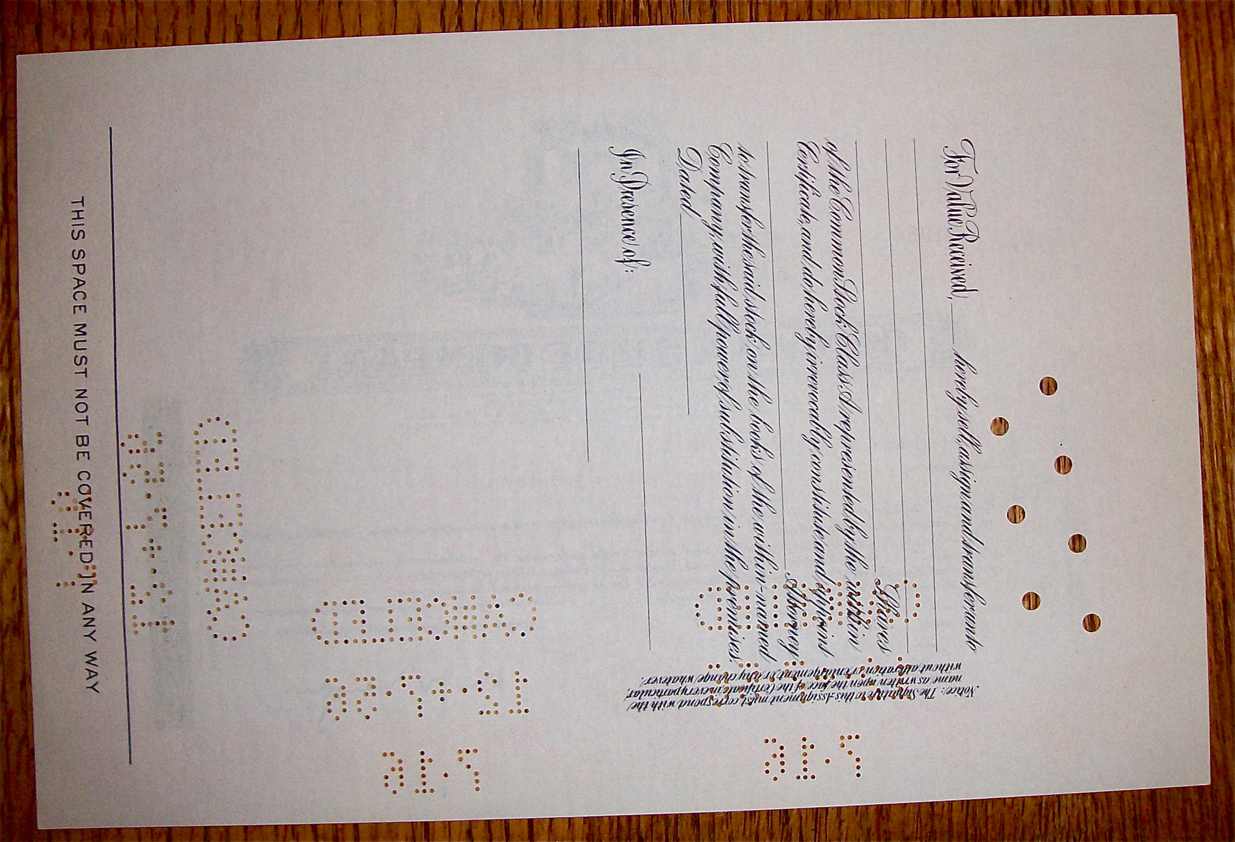 1955 Cannon Shoe Company 100 Shares Stock