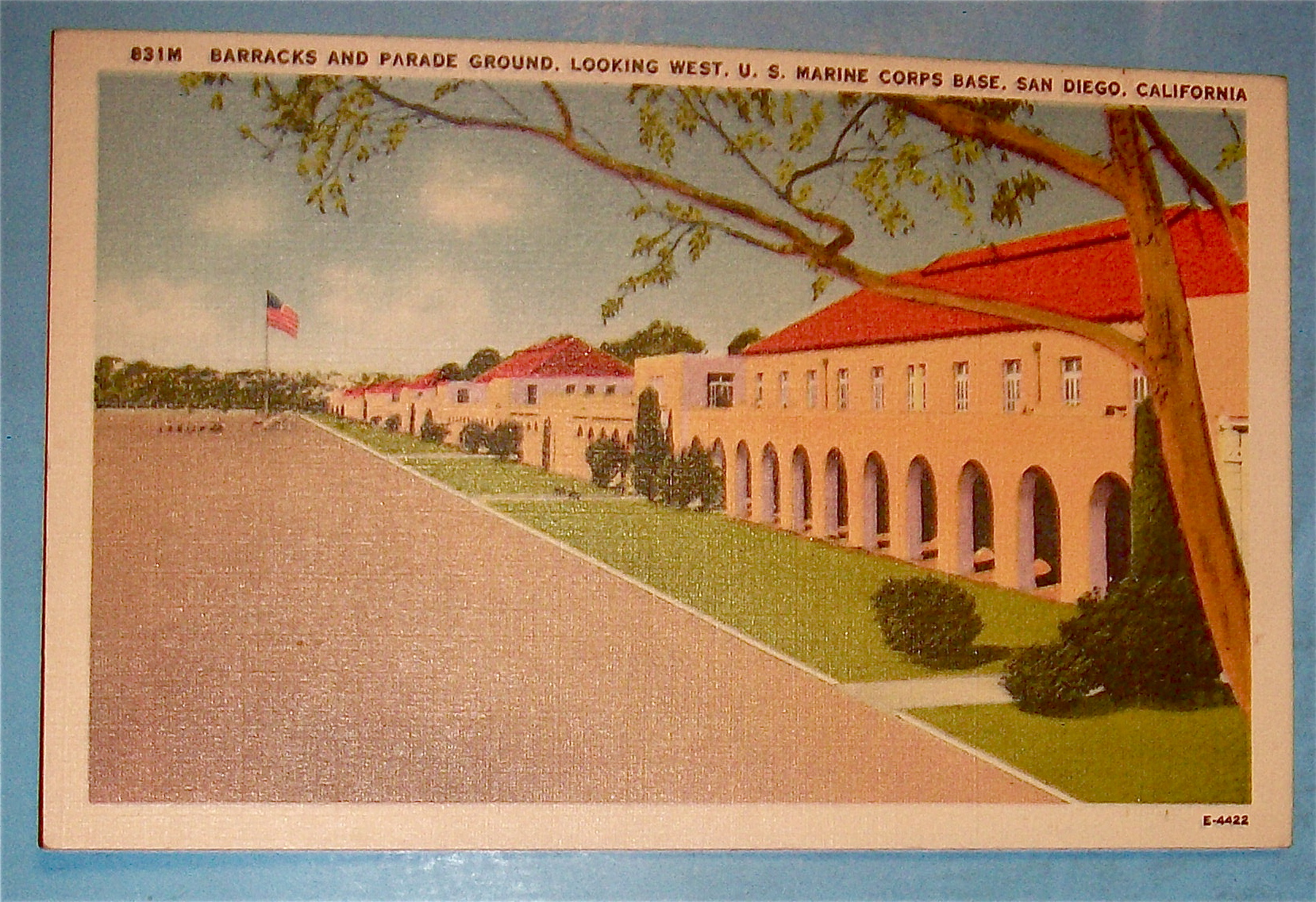 Barracks & Parade Grounds Postcard