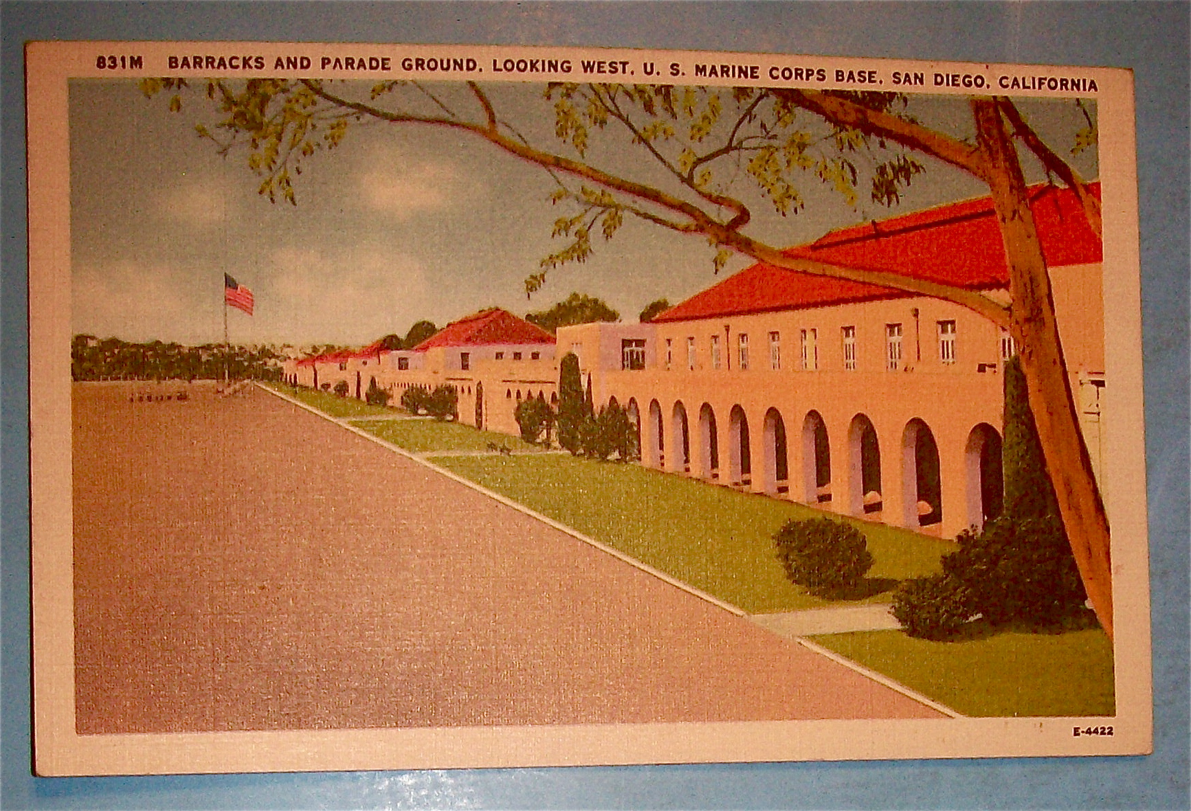 Barracks & Parade Grounds Postcard