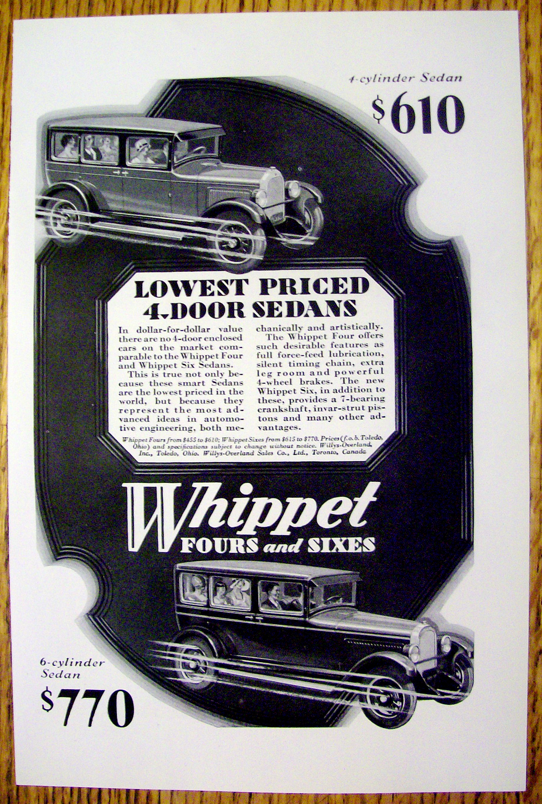 1928 4 Door Whippet Sedan