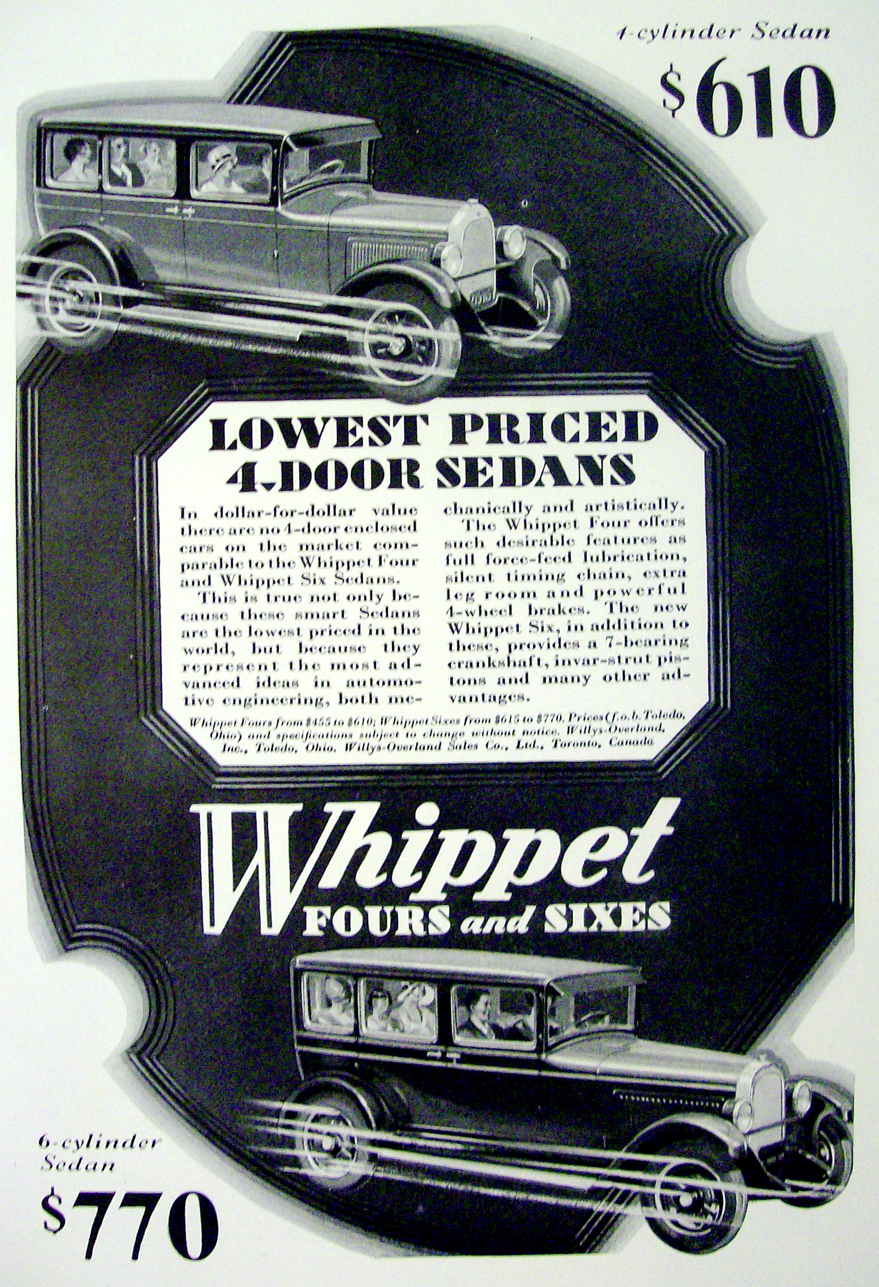 1928 4 Door Whippet Sedan