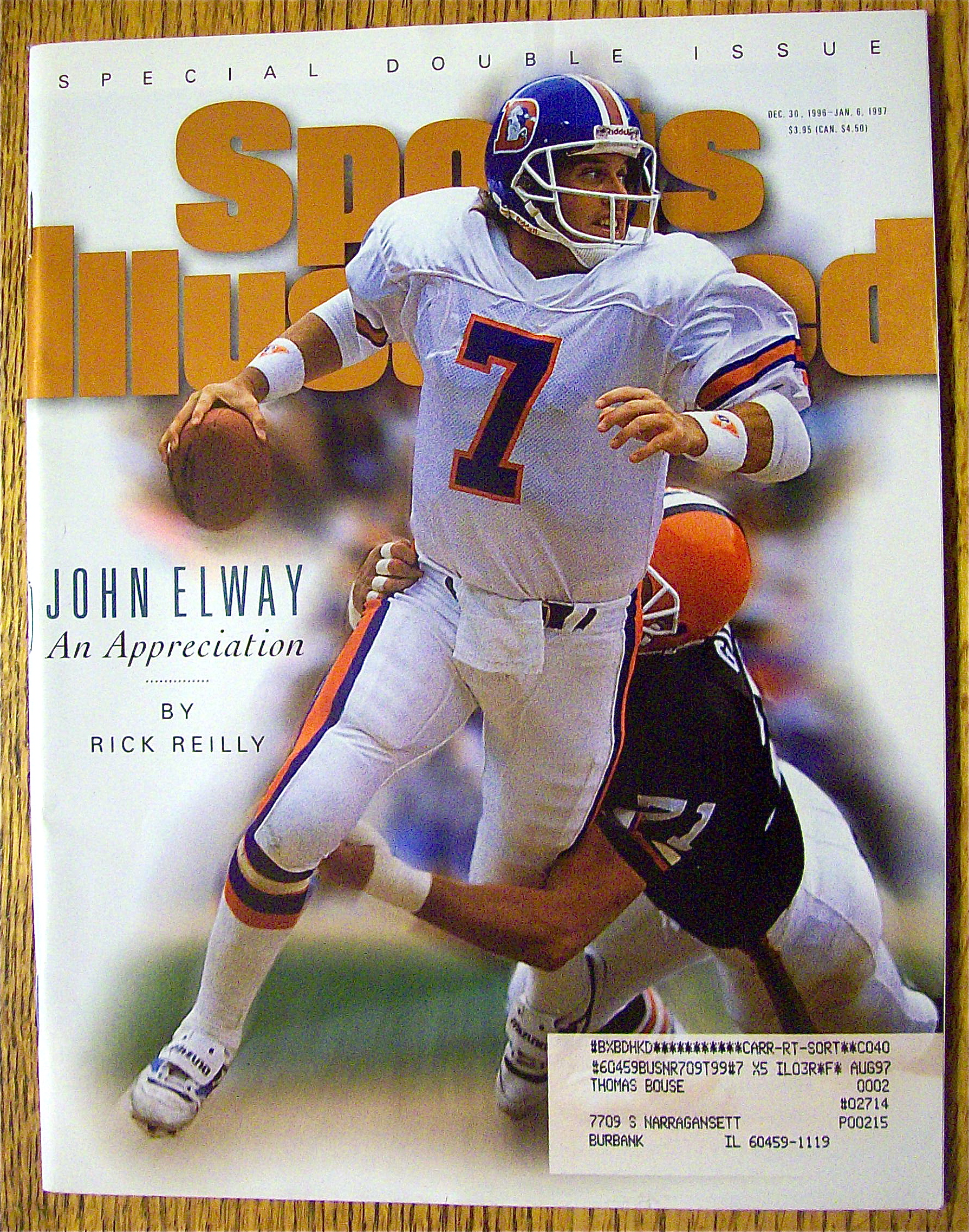 Sports Illustrated Magazine-1996-1997-John Elway