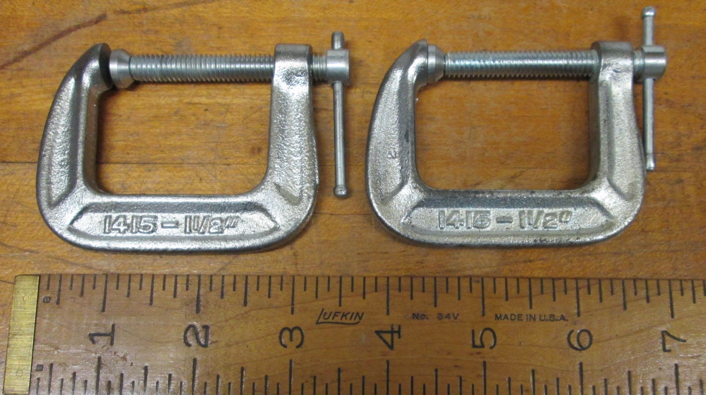 C-CLAMP N0. 1415-1 1/2 Chrome Plated