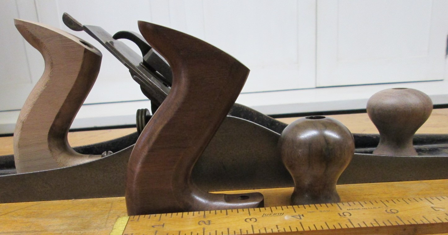 Stanley Plane Handle/Tote & Short Knob No. 5 to 8 Walnut Finished Replacement