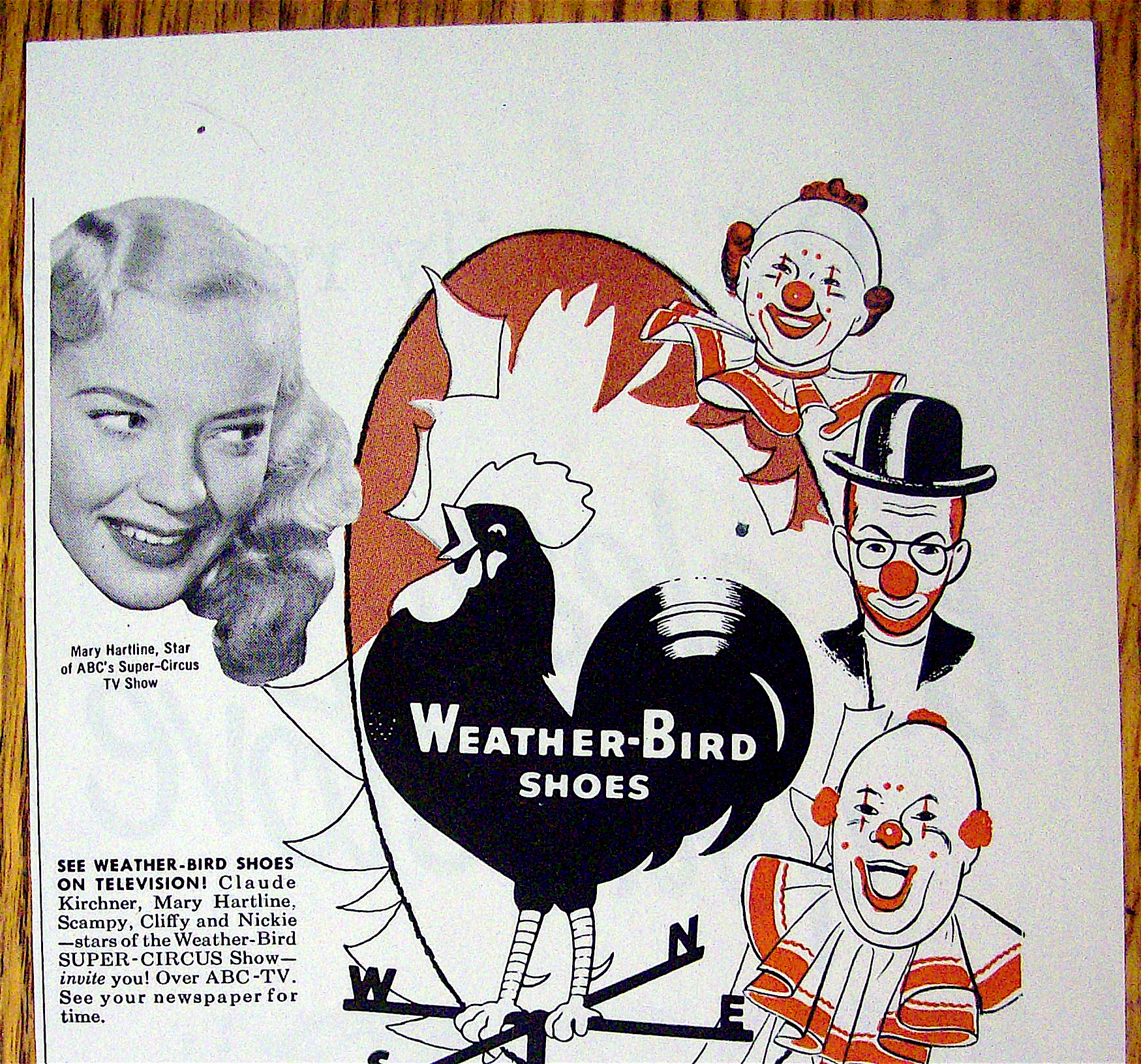 Vintage Ad: 1951 Weather Bird Shoes with Mary Hartline
