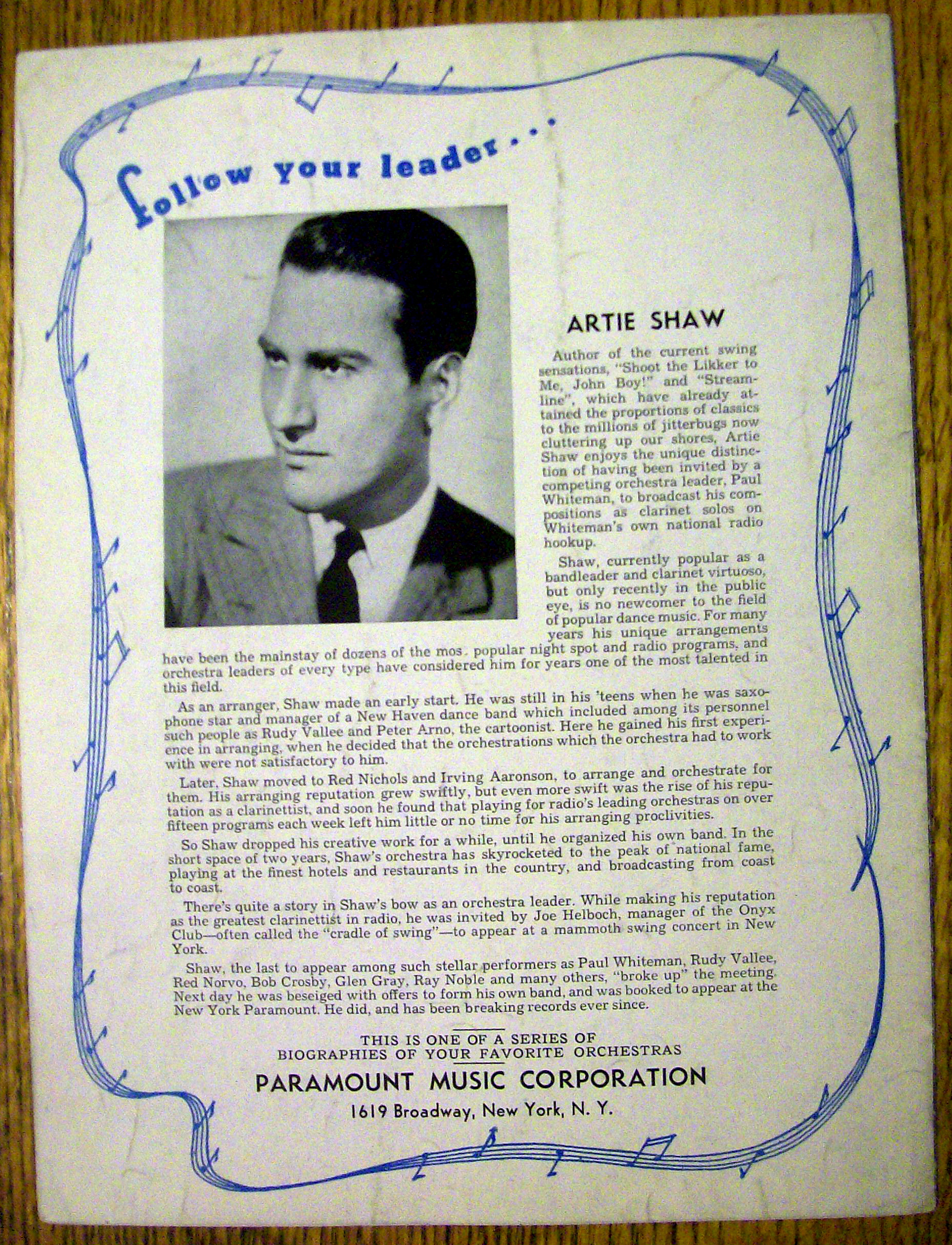 1938 I Have Eyes by Leo Robin & Ralph Rainger
