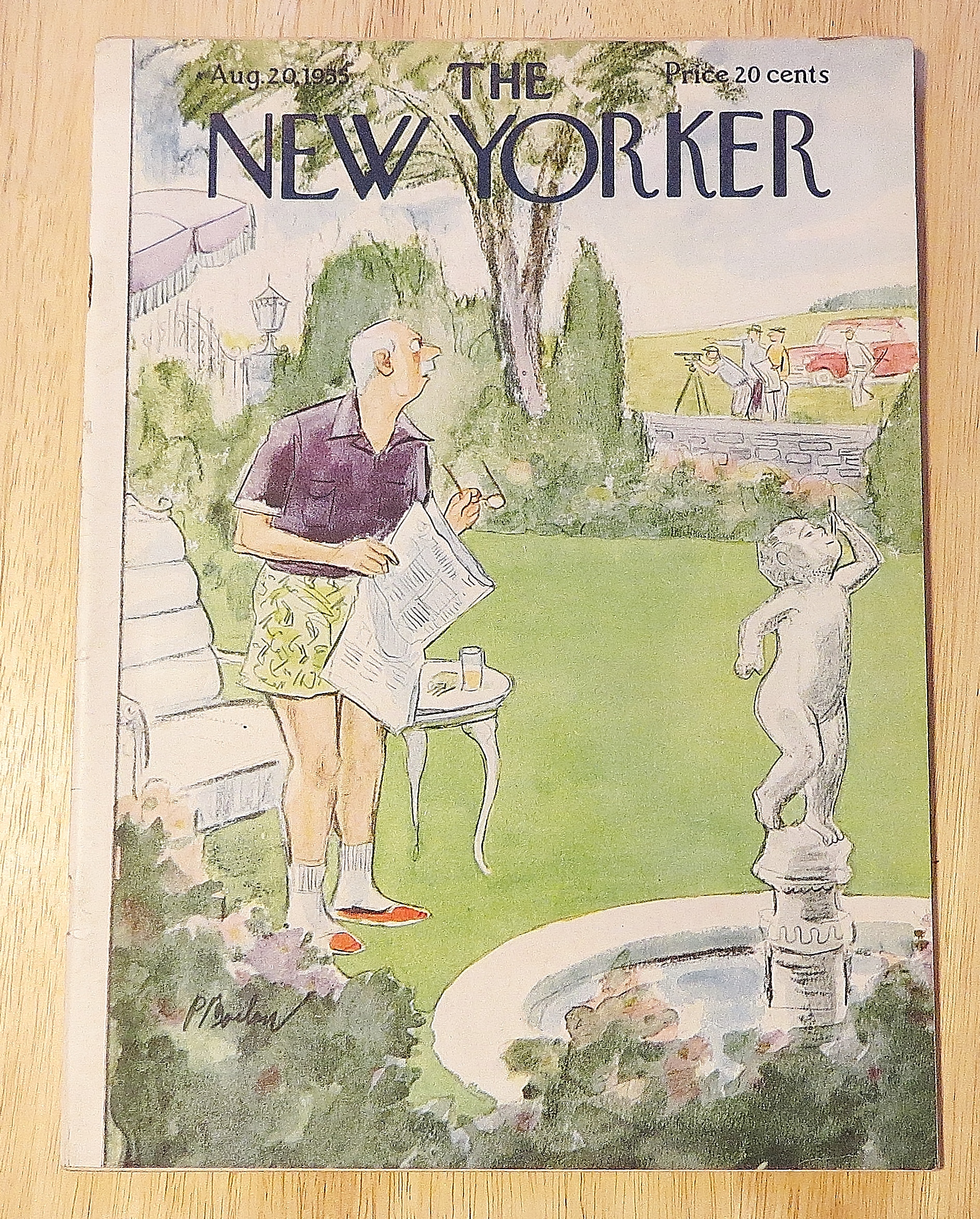 New Yorker Magazine August 20, 1955 Surveyors Next Door