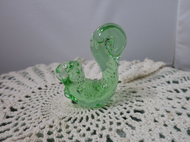 Vintage Art Glass Squirrel Paperweight