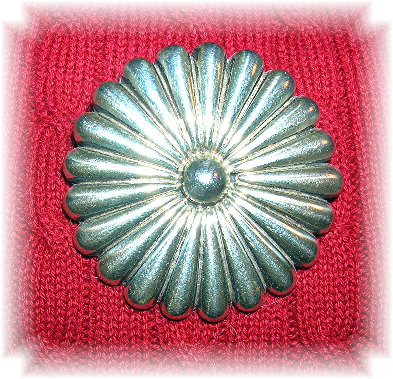 Mexican Sterling Silver Flower Brooch Pendant