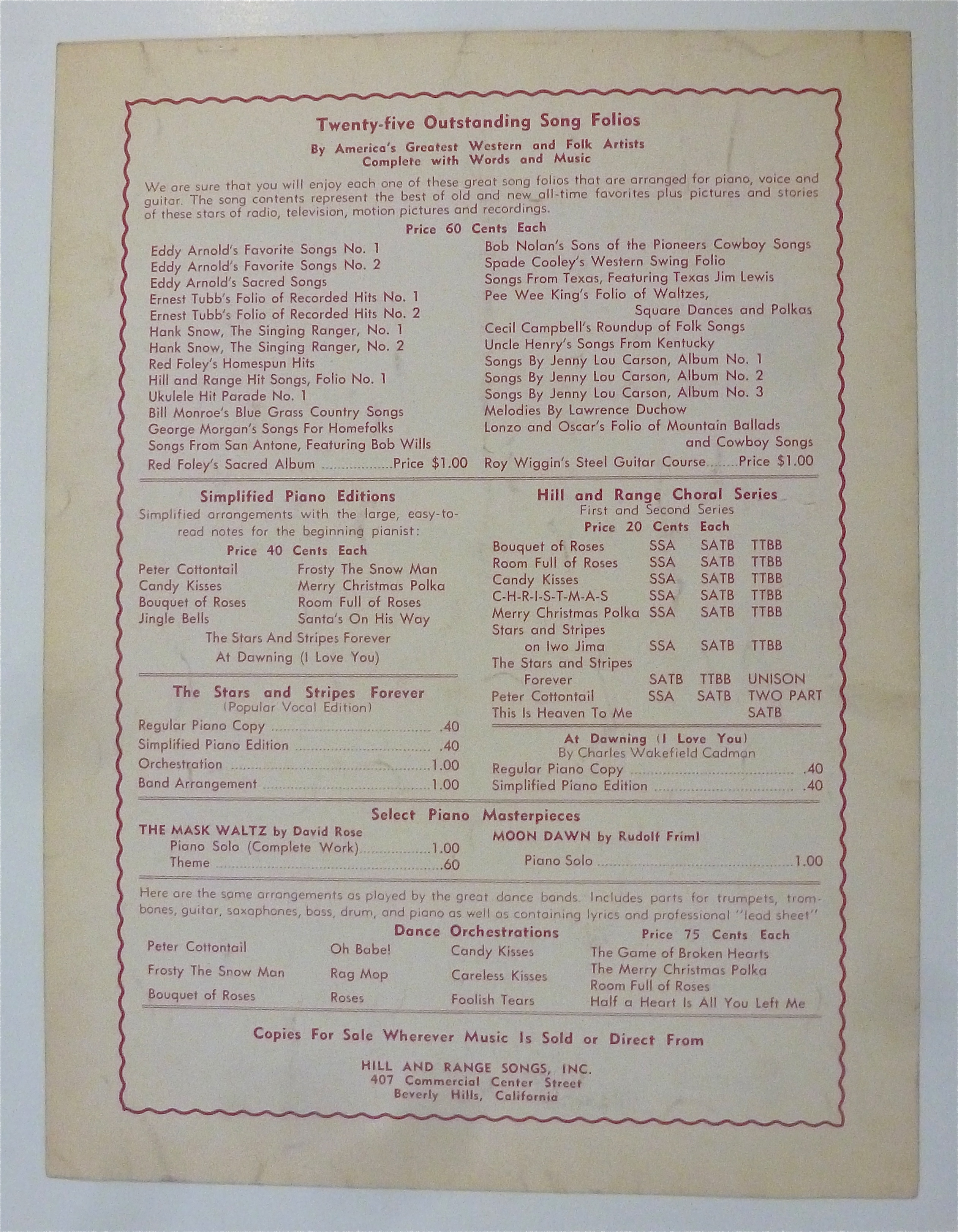 Sheet Music For 1951 I Get Ideas
