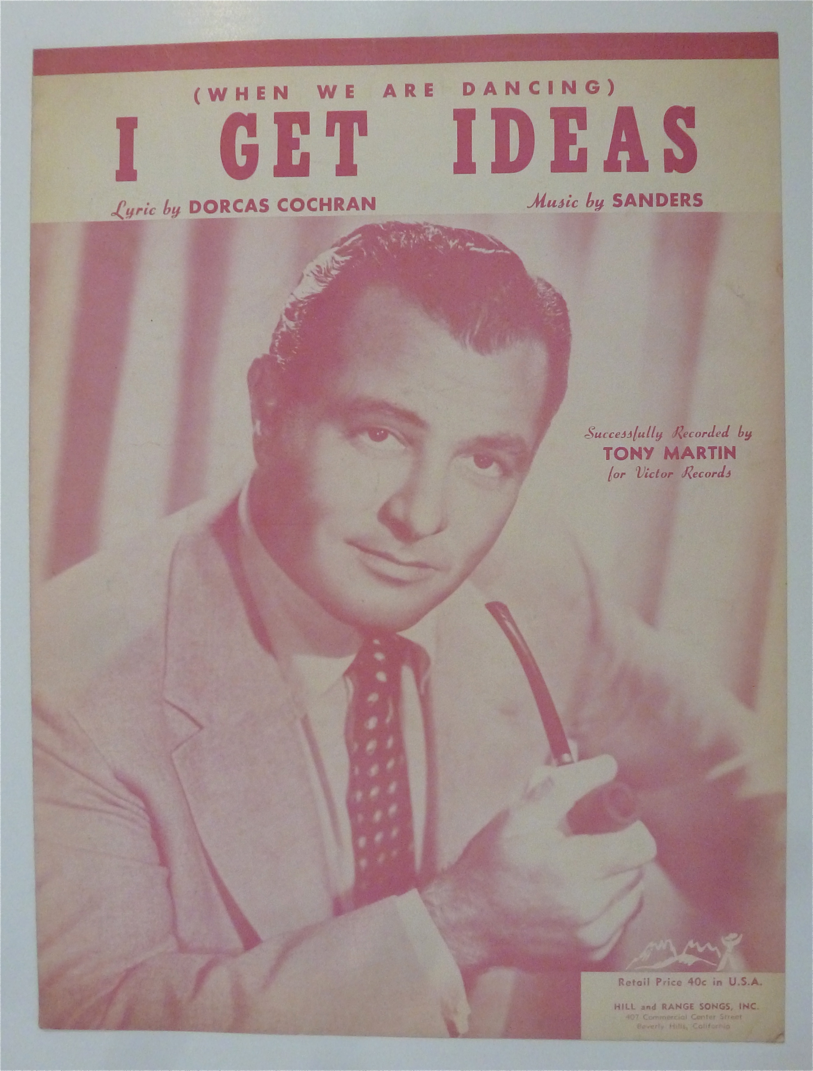 Sheet Music For 1951 I Get Ideas