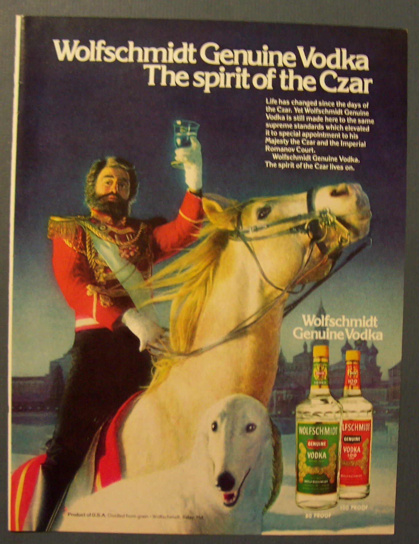 1981 Wolfschmidt Vodka