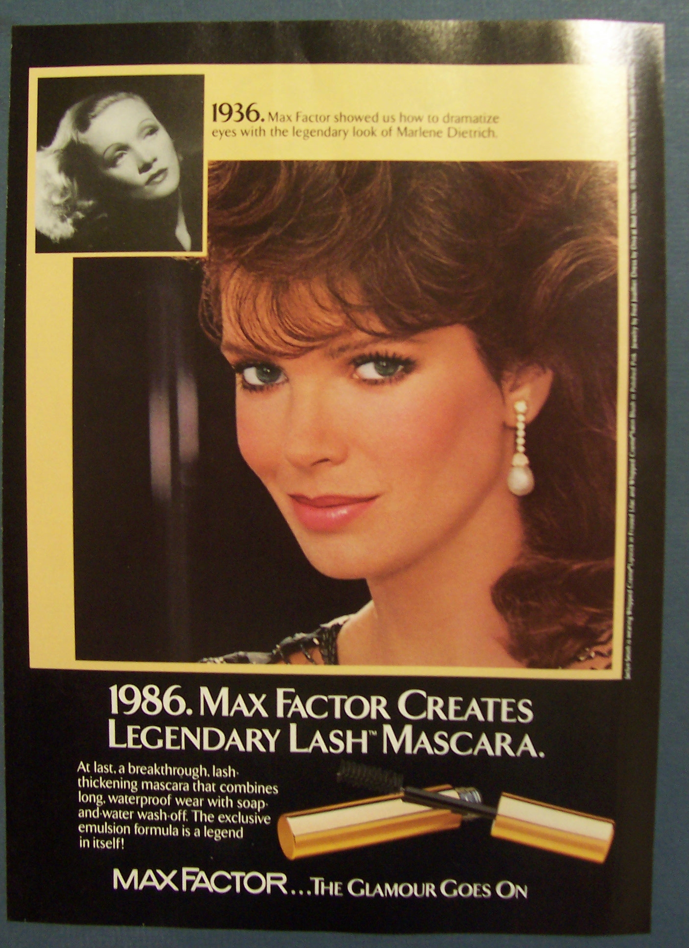 1986 Max Factor's Lash Mascara with Jaclyn Smith