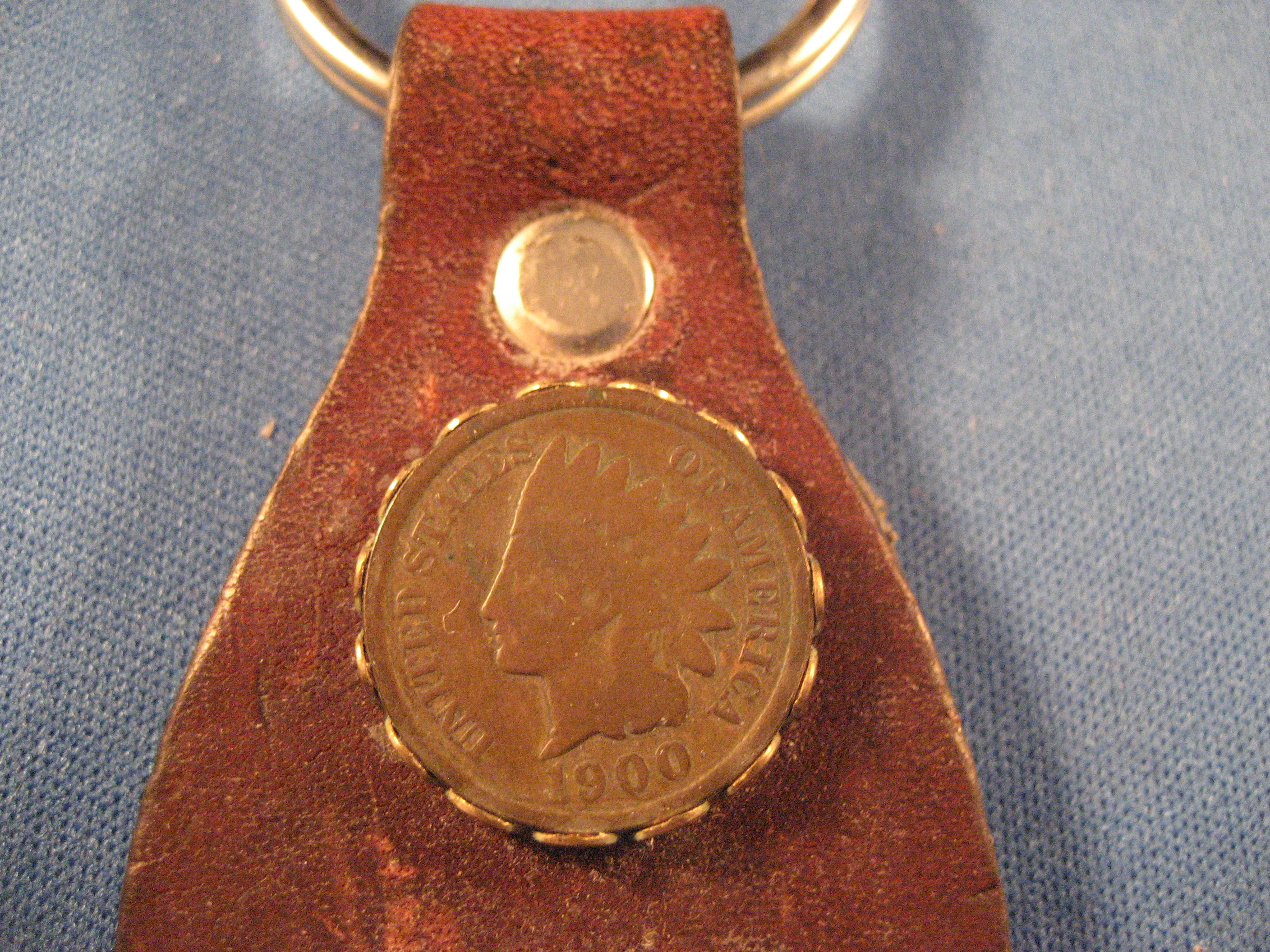 Coin Leather Key Chain