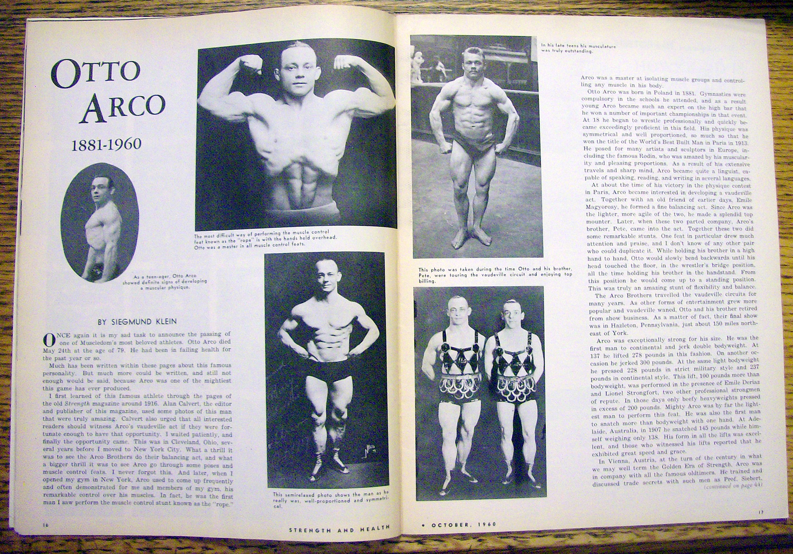 Strength & Health Magazine-October 1960-Hugo La Bra