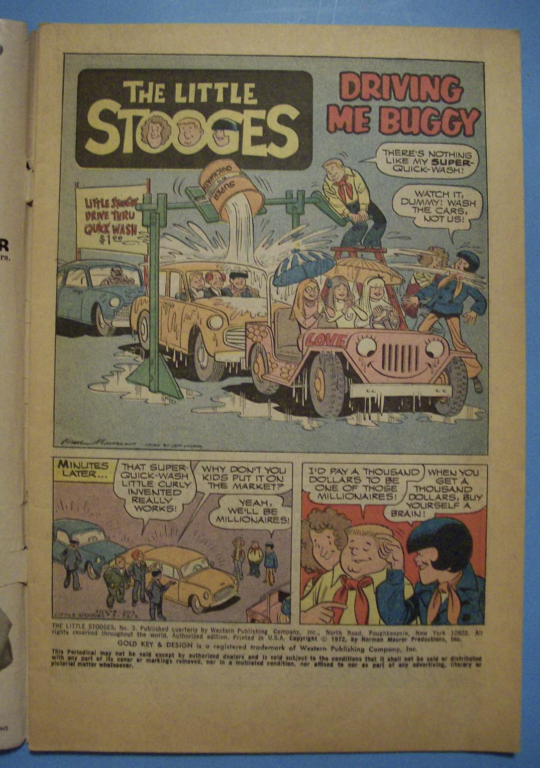 The Three Stooges Comics - 1972 - Driving Me Buggy