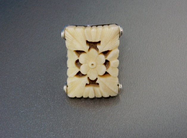 Bone Silver Ring