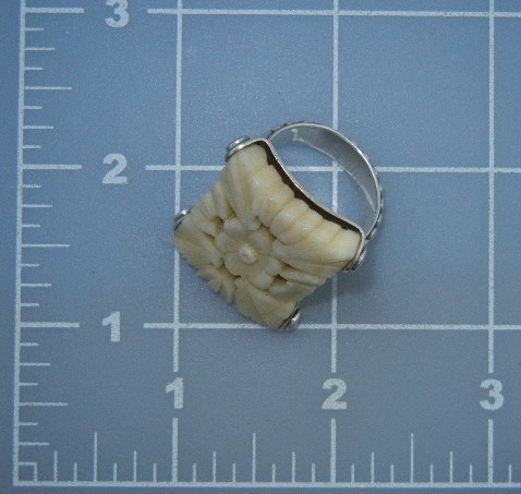 Bone Silver Ring