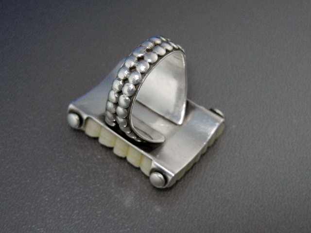 Bone Silver Ring
