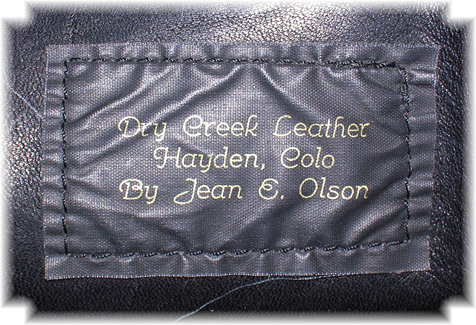 Black Leather Tote Bag Jean Olson Colorado