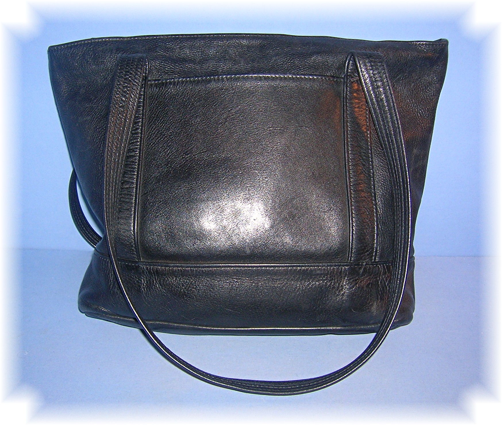 Black Leather Tote Bag Jean Olson Colorado