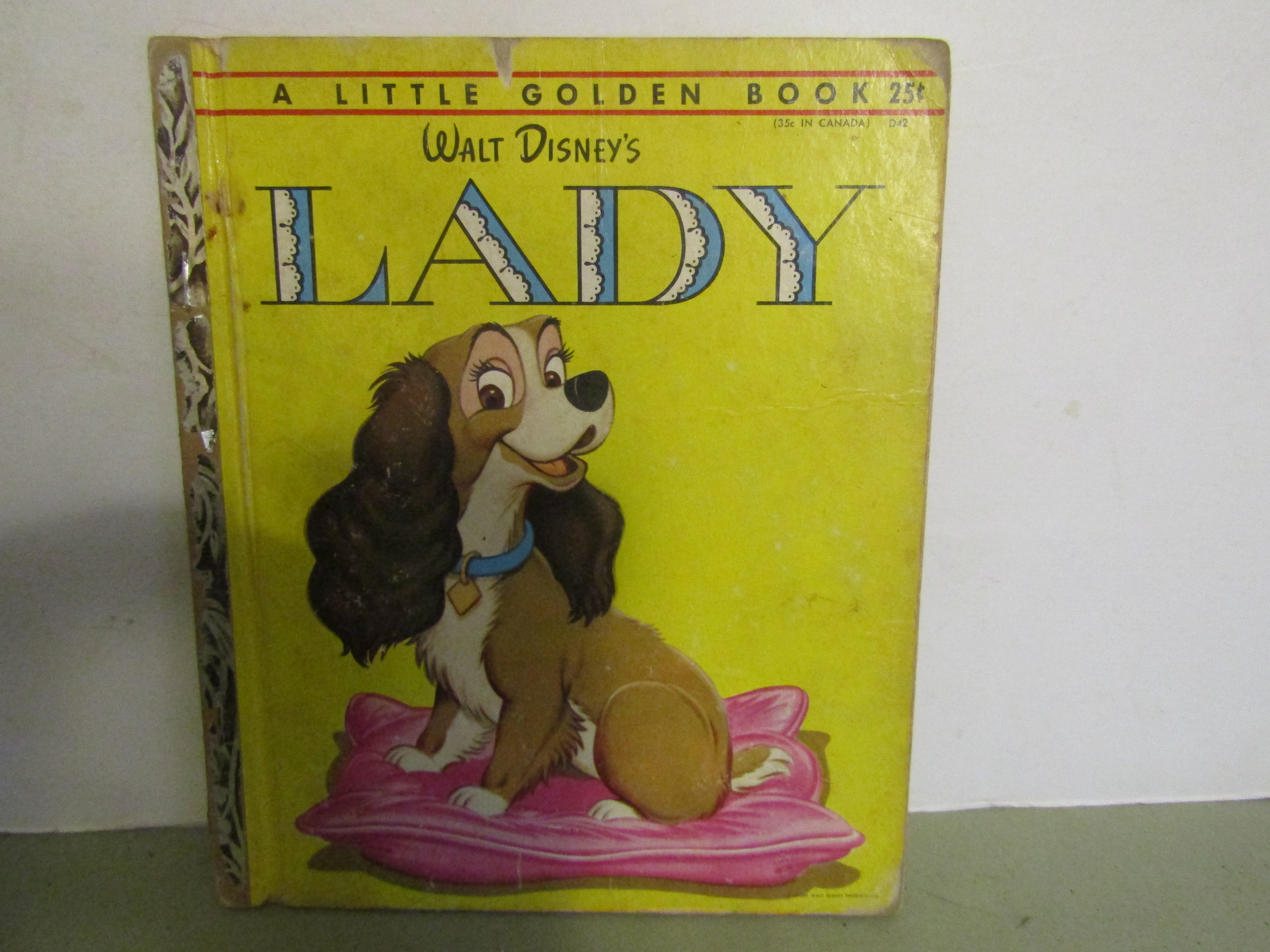 Vintag  Little Golden Book Walt Disney's Lady D42