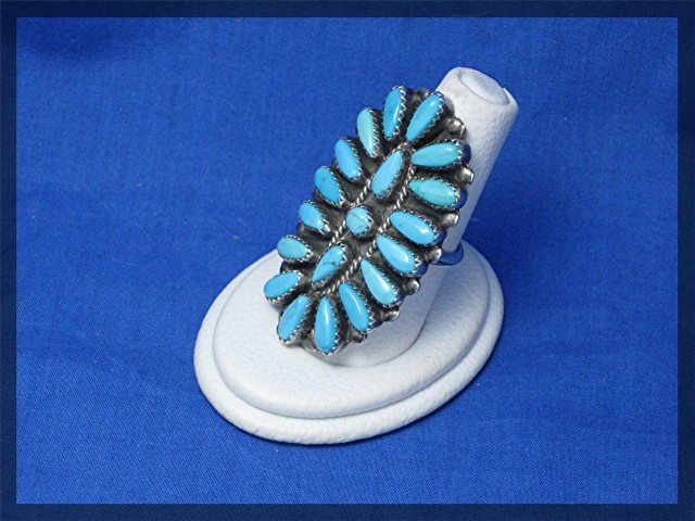 Paul Jones Kingman Turquoise Sterling Silver Ring