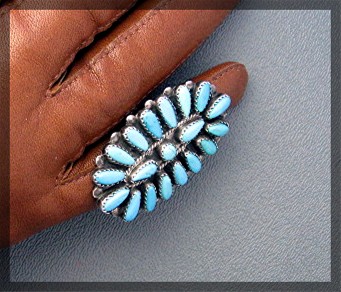 Paul Jones Kingman Turquoise Sterling Silver Ring