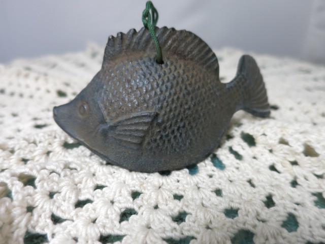 Vintage Cast Iron Fish Wind Chime Small