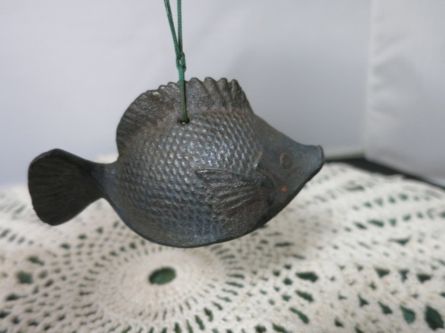 Vintage Cast Iron Fish Wind Chime Small