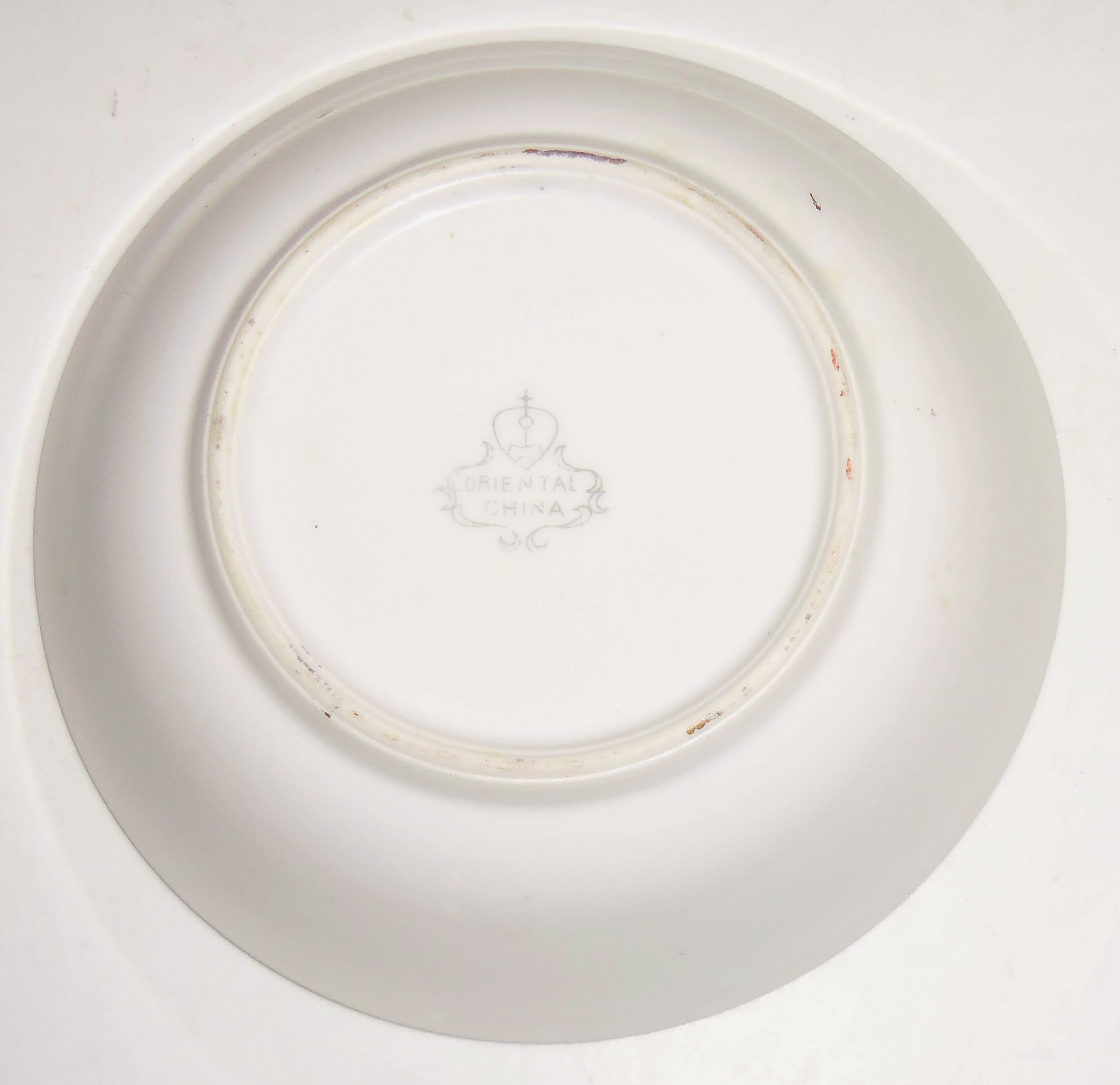 Oriental China Hand Decorated Mt Fuji Fruit Bowl!