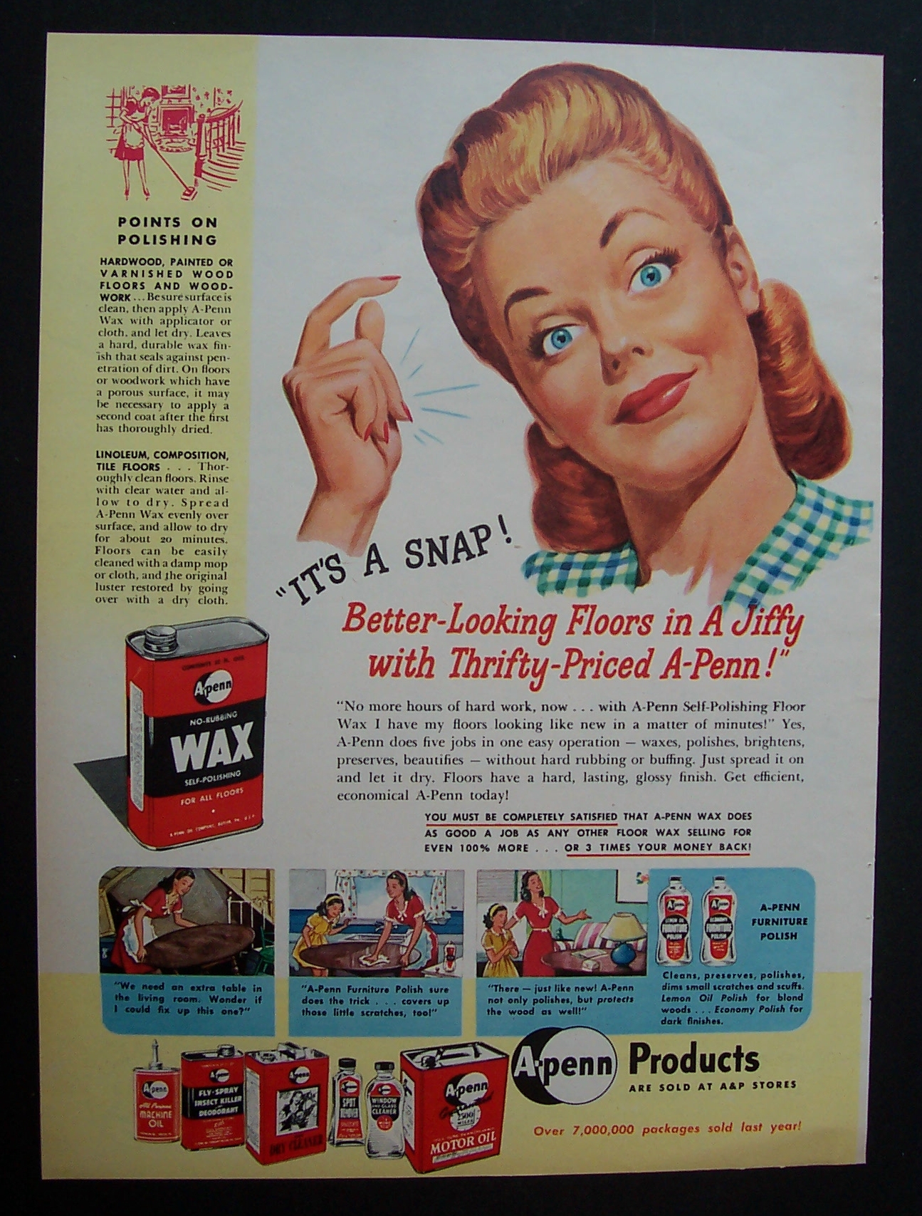 1946 A - Penn No - Rubbing Wax For Floors