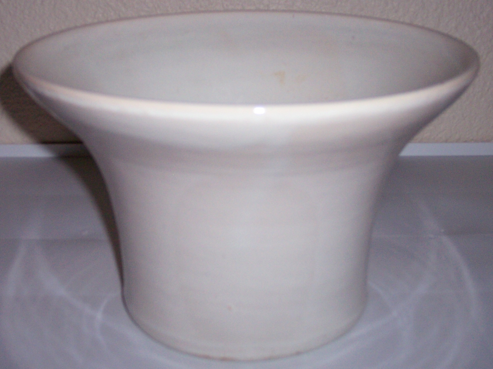 Bauer Pottery Matt Carlton Very Rare White Flared Vase!