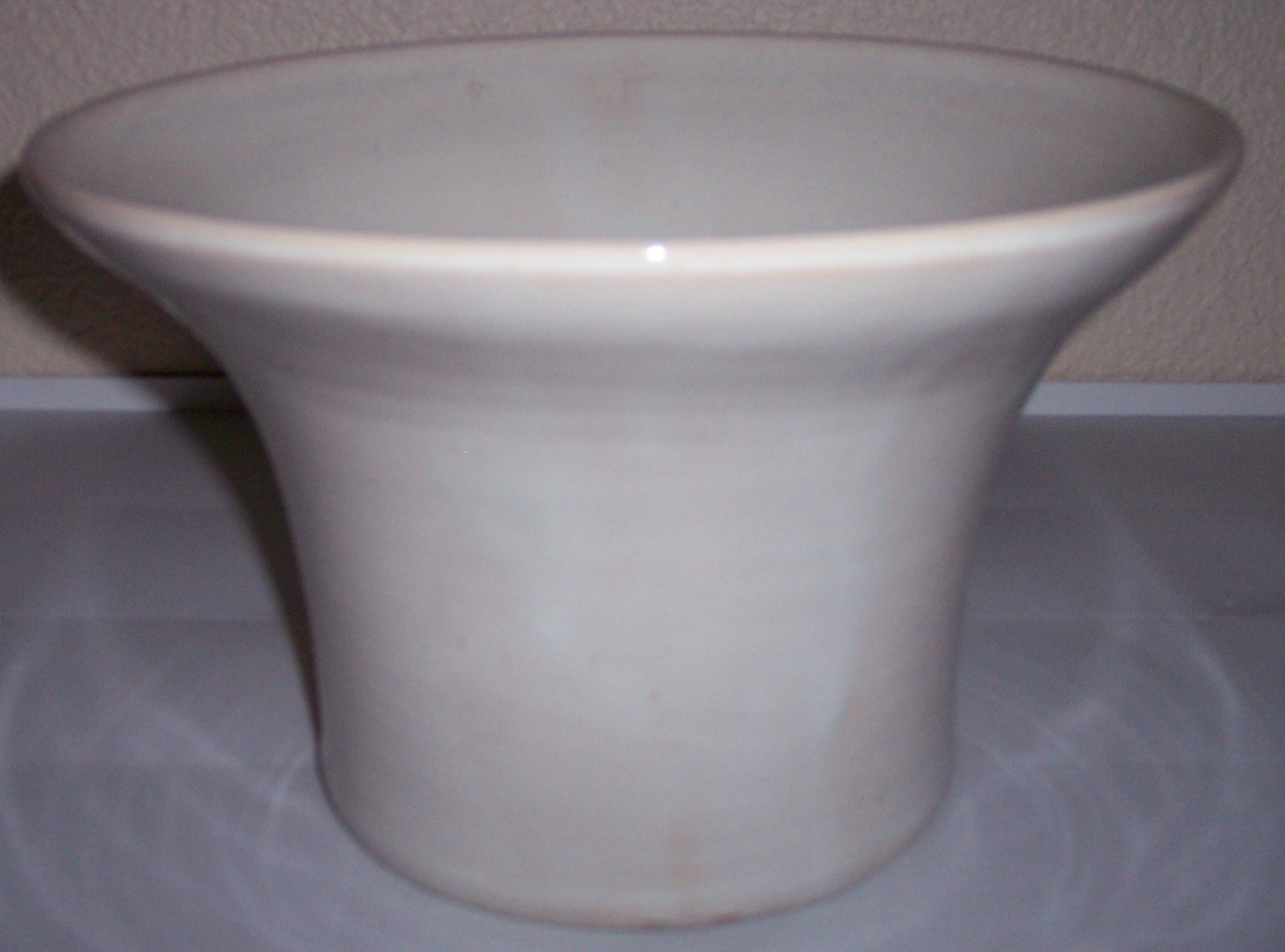 Bauer Pottery Matt Carlton Very Rare White Flared Vase!
