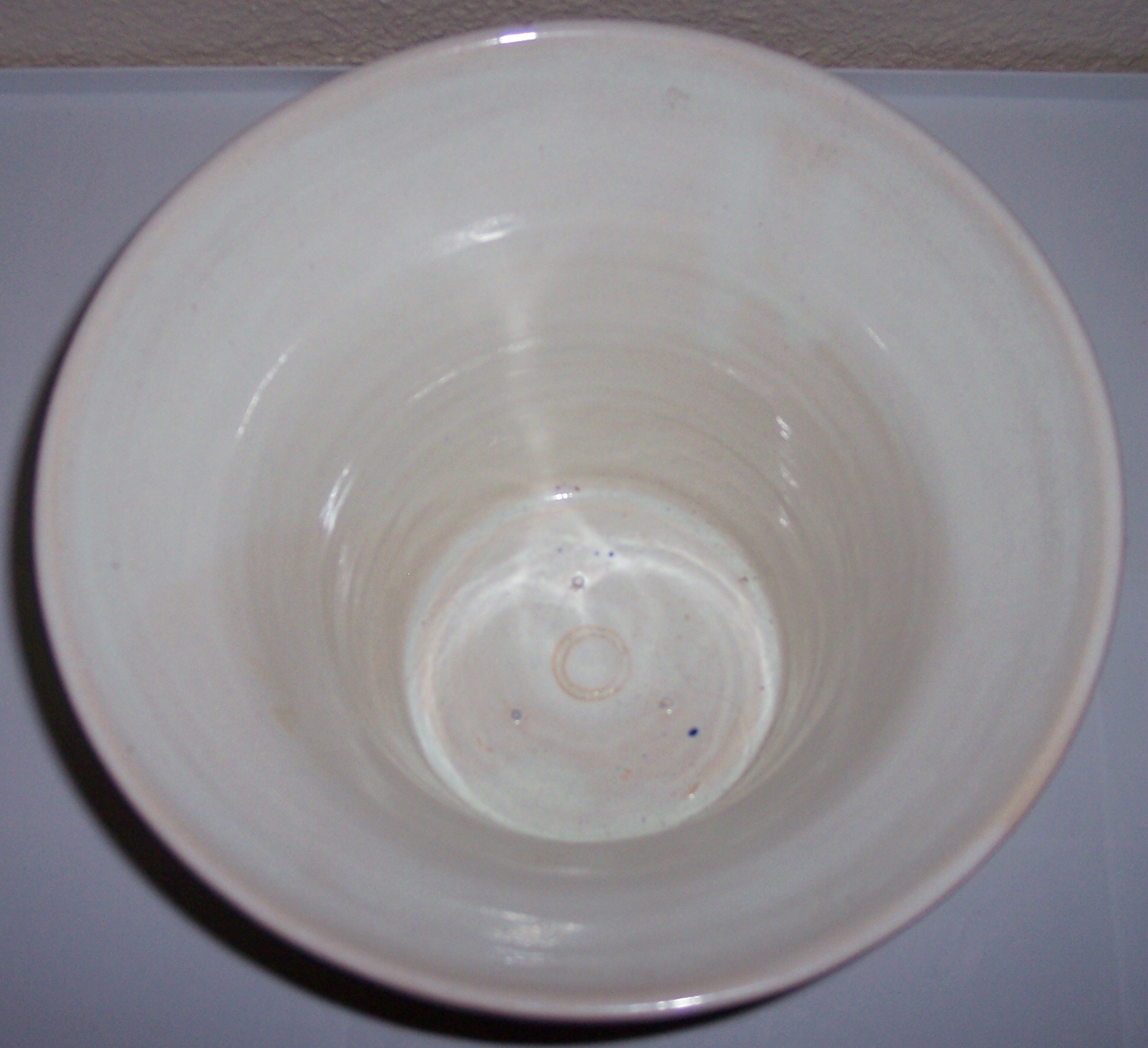 Bauer Pottery Matt Carlton Very Rare White Flared Vase!