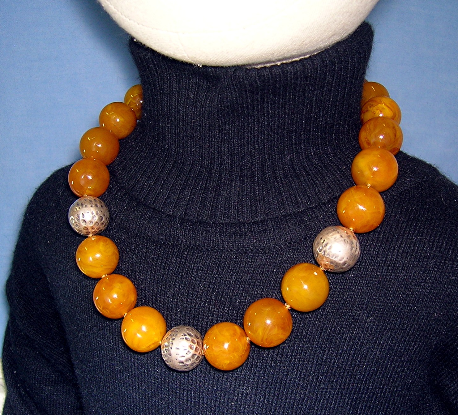 EX EX Butterscotch Amber Sterling Silver Claudia Agudel