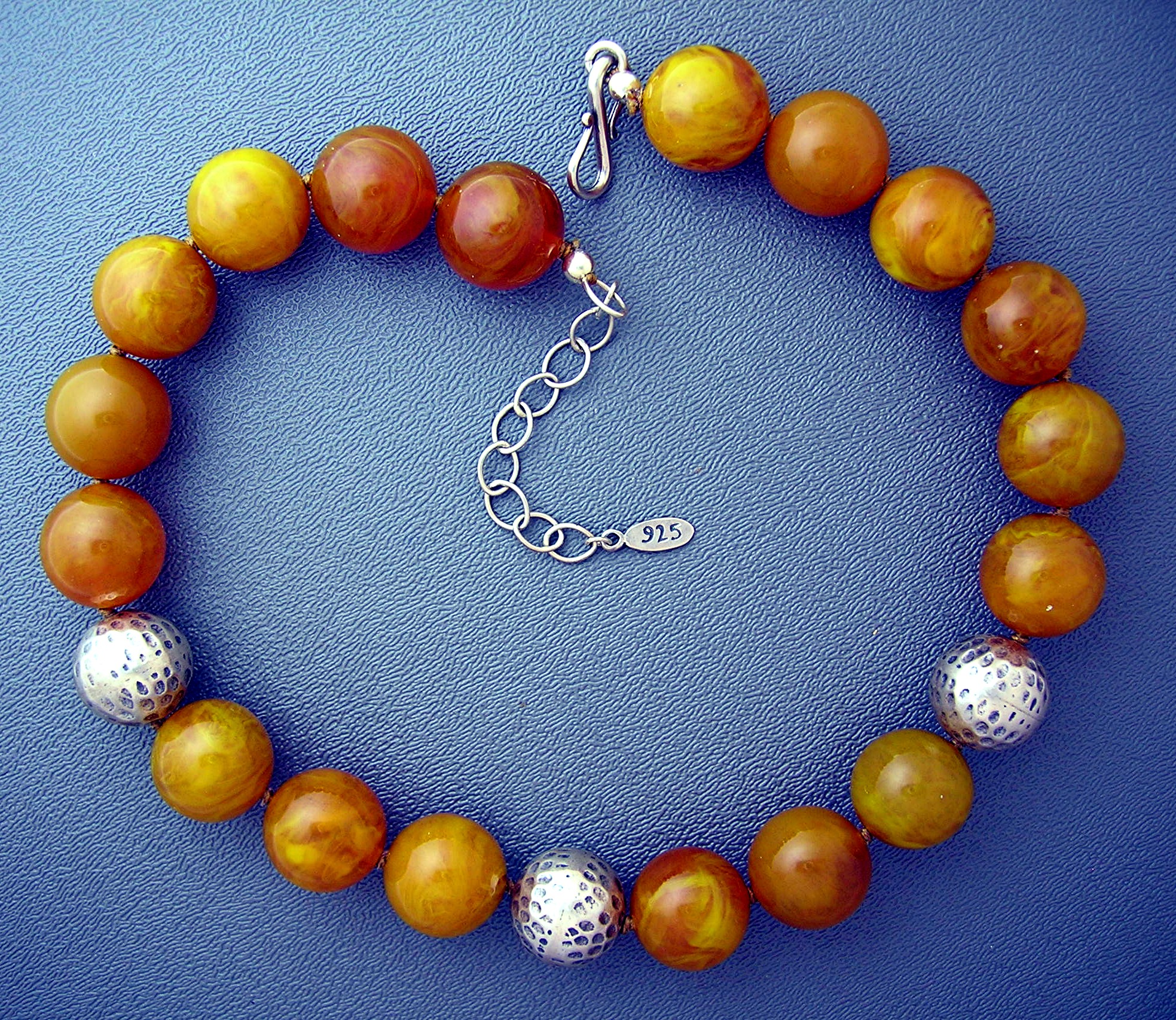 EX EX Butterscotch Amber Sterling Silver Claudia Agudel