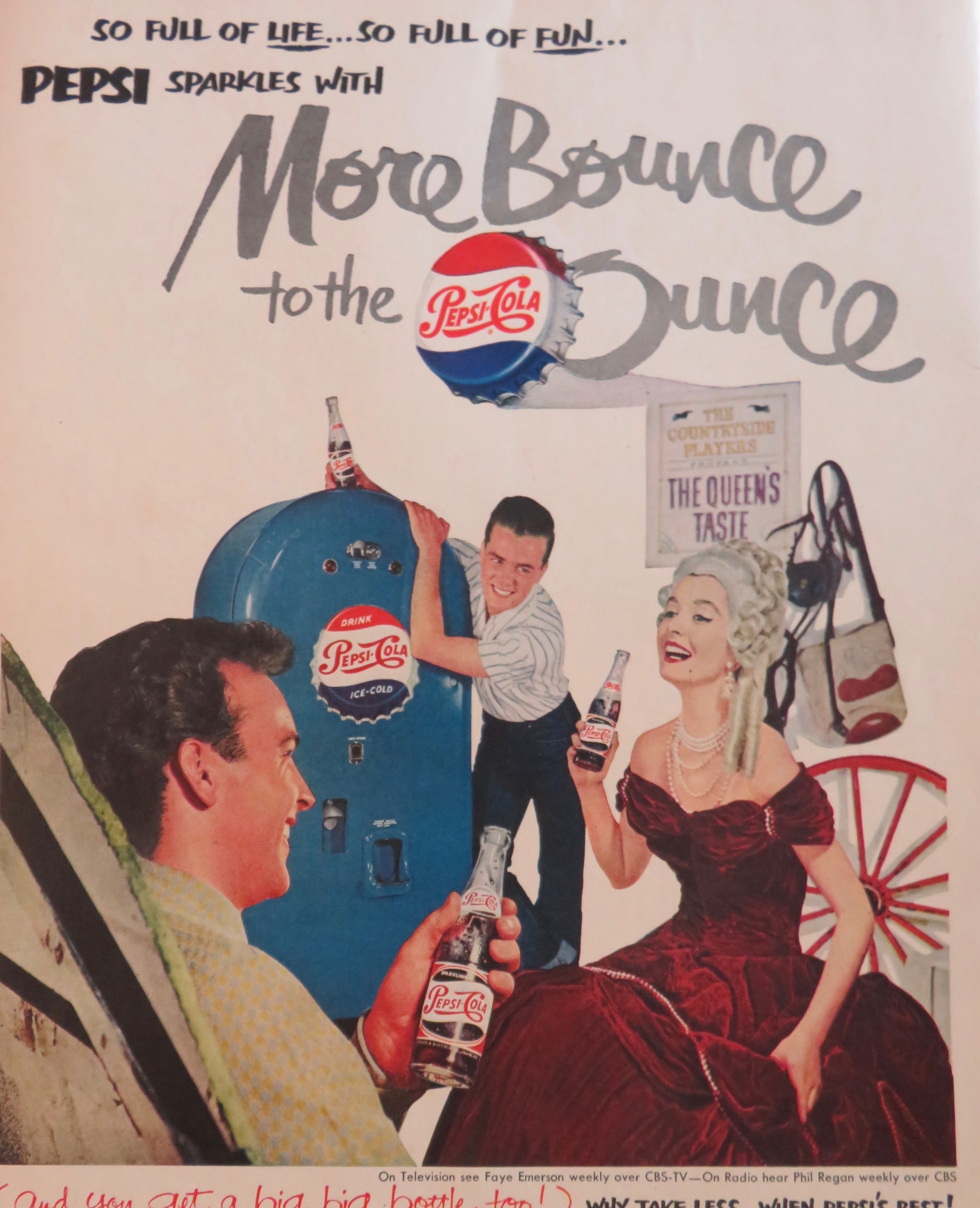 1951 Pepsi (Pepsi Cola) with Woman Dressed As Queen